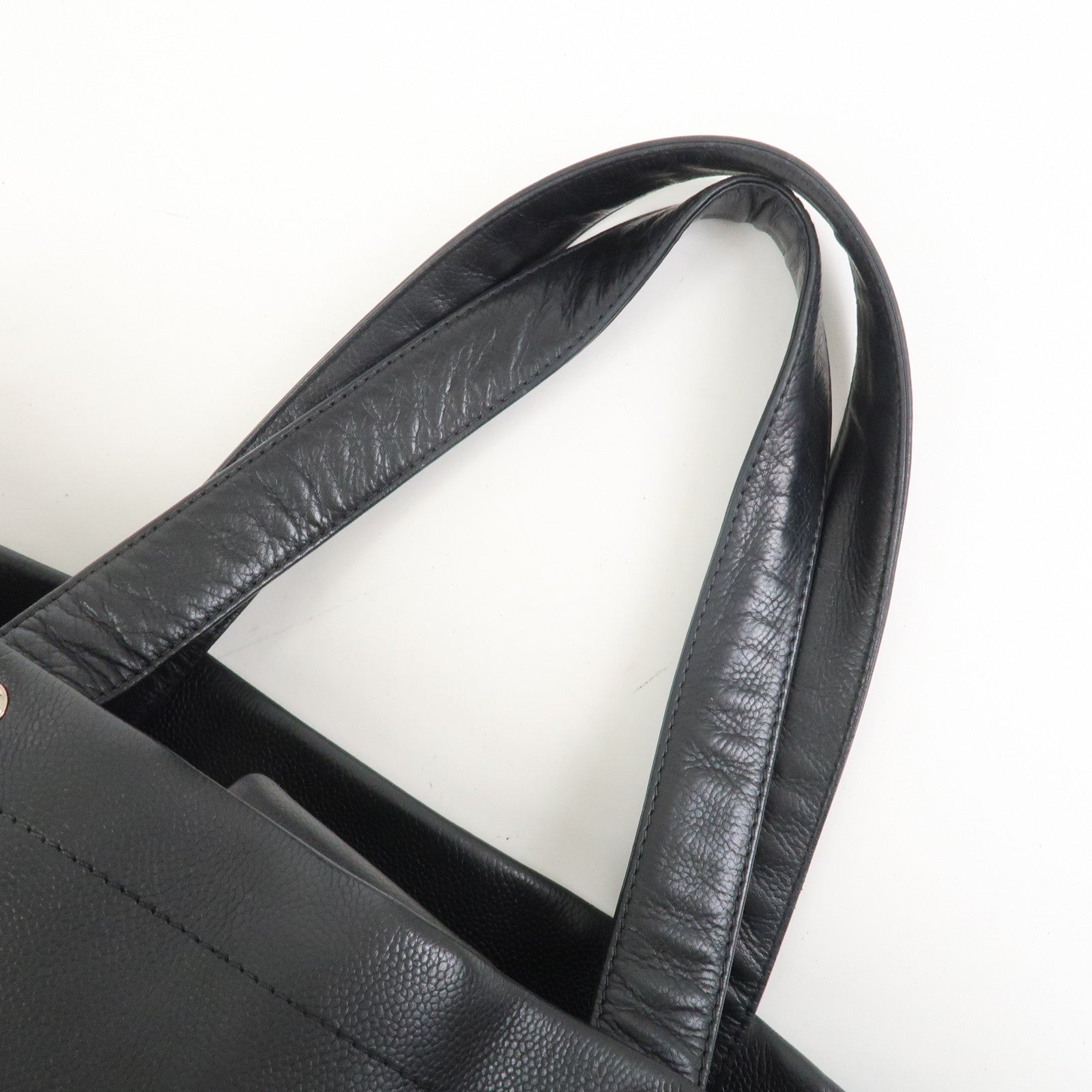 CHANEL COCO Mark Caviarskin Tote Bag Shoulder Bag Black A46566