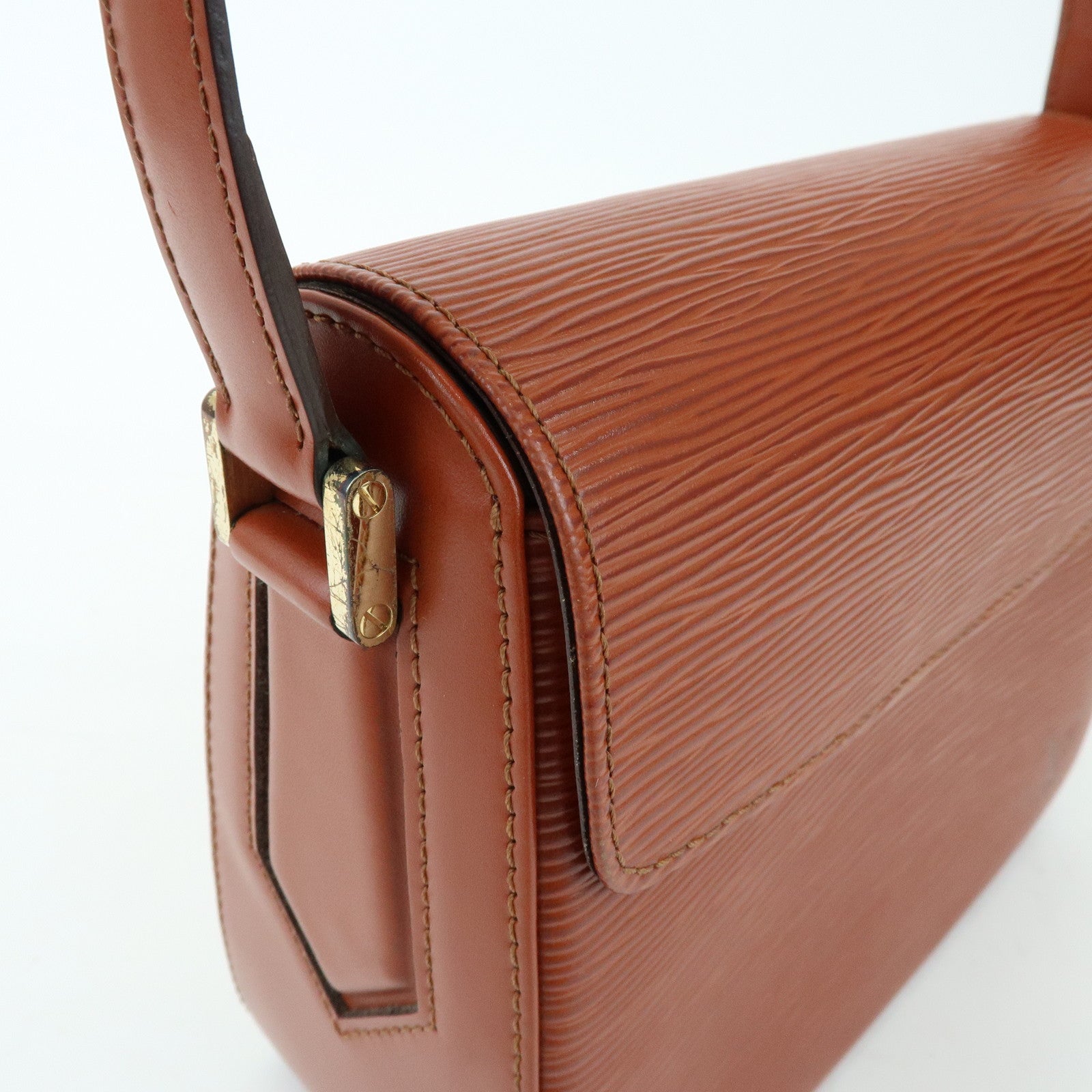Louis Vuitton Epi Leather Buci Shoulder Bag Kenya Brown M52203