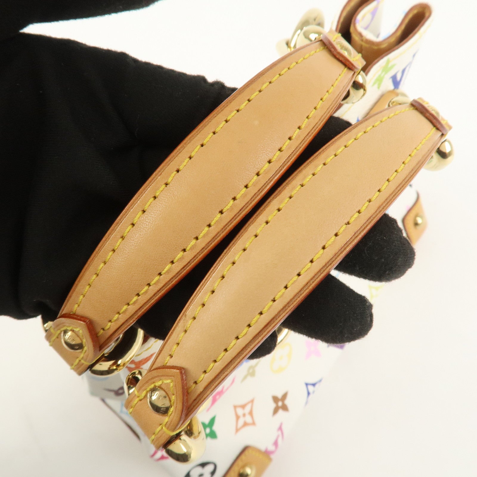 Louis Vuitton Monogram Multicolor Audra Hand Bag Blanc M40047