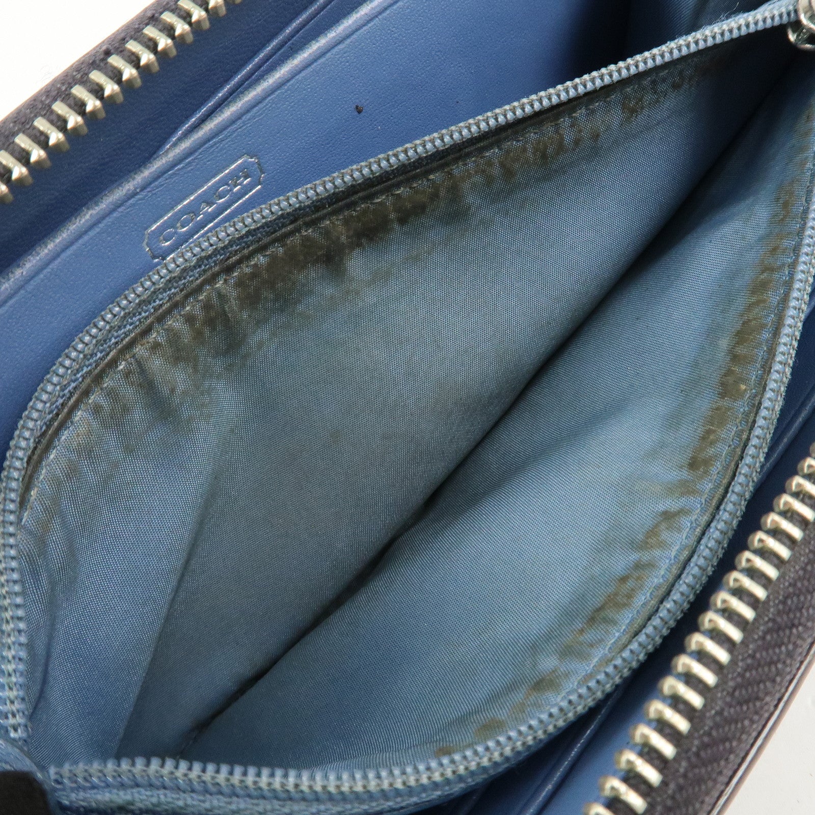 COACH Set of 3 Leather Canvas Long Wallets Black Multicolor