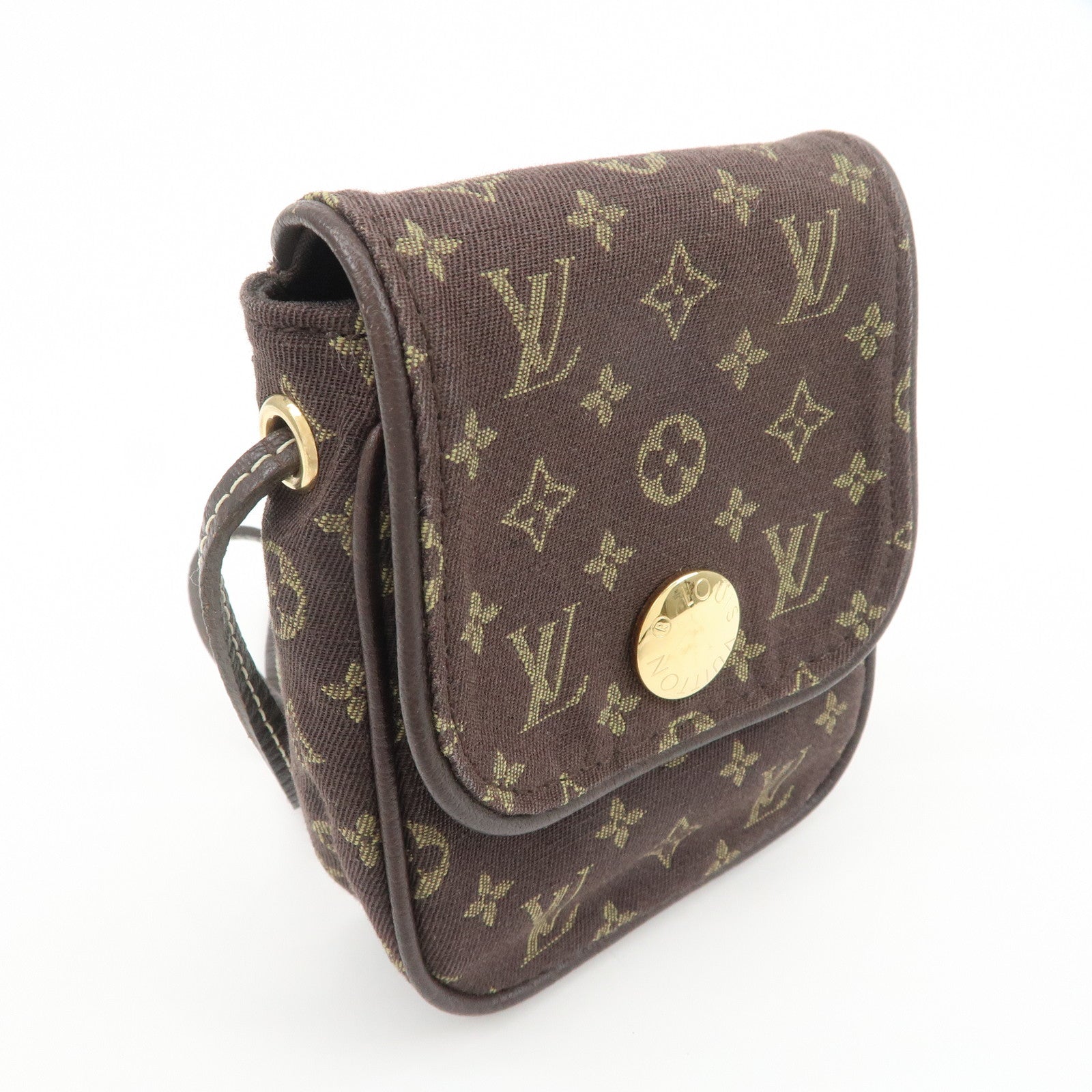 Louis Vuitton Monogram Mini Lin Pochette Cancun Ebene M95313
