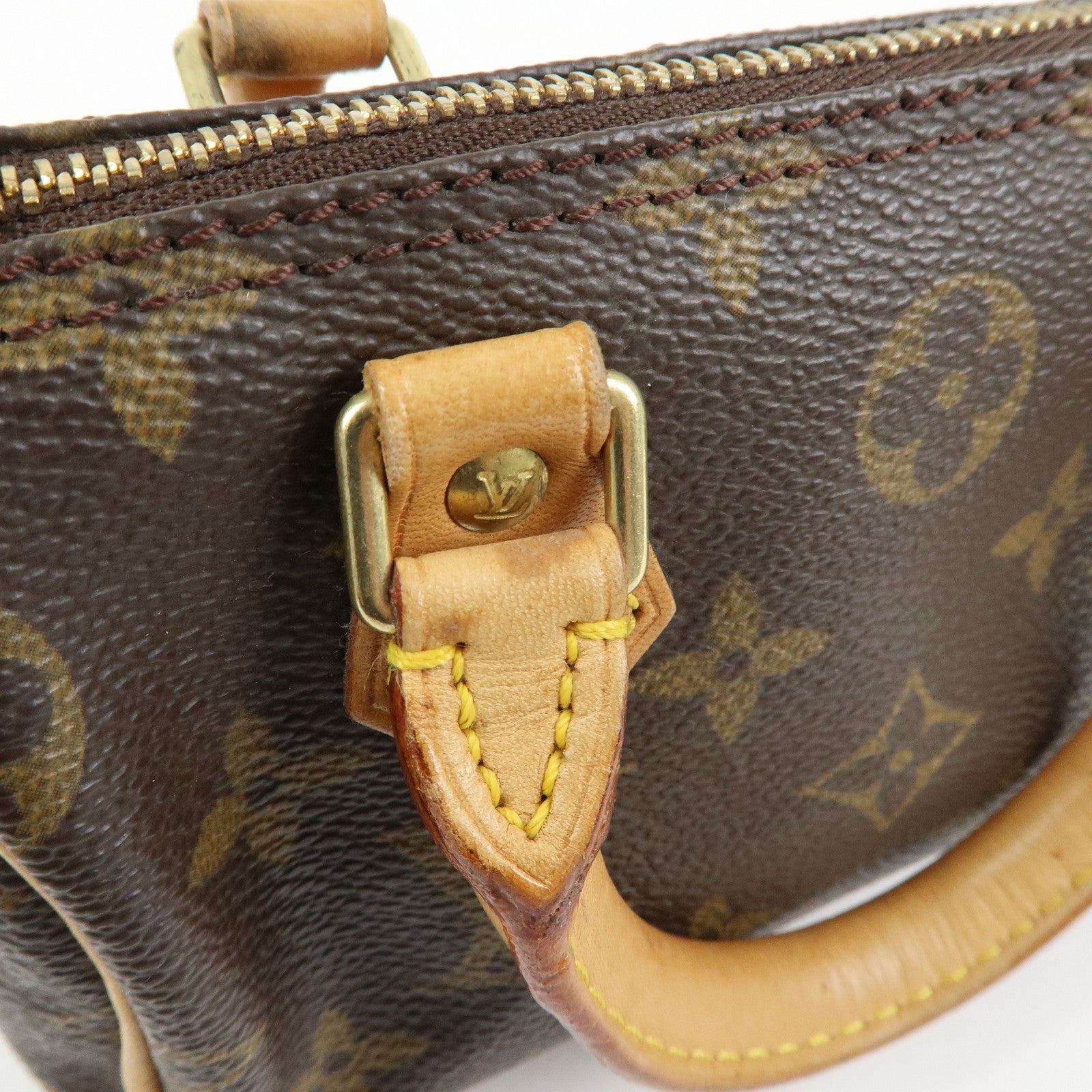 Louis Vuitton Monogram Mini Speedy Hand Shoulder Bag Brown M41534