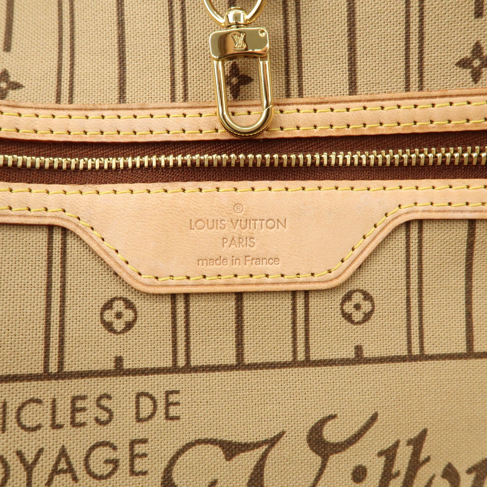 Louis Vuitton Monogram Neverfull MM Tote Bag Brown M40156 Used