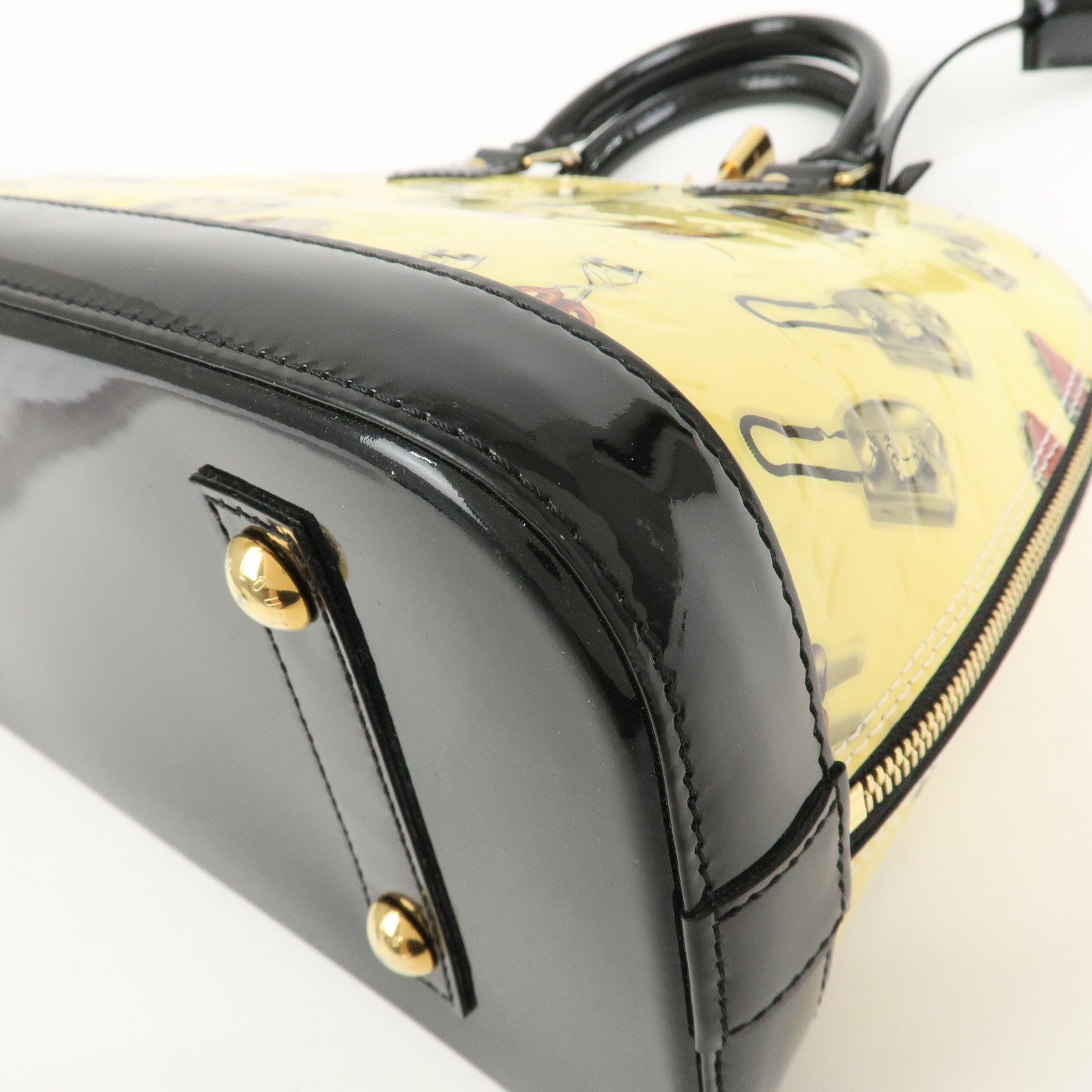 Louis Vuitton Monogram Vernis Sticker Alma PM Hand Bag M50466