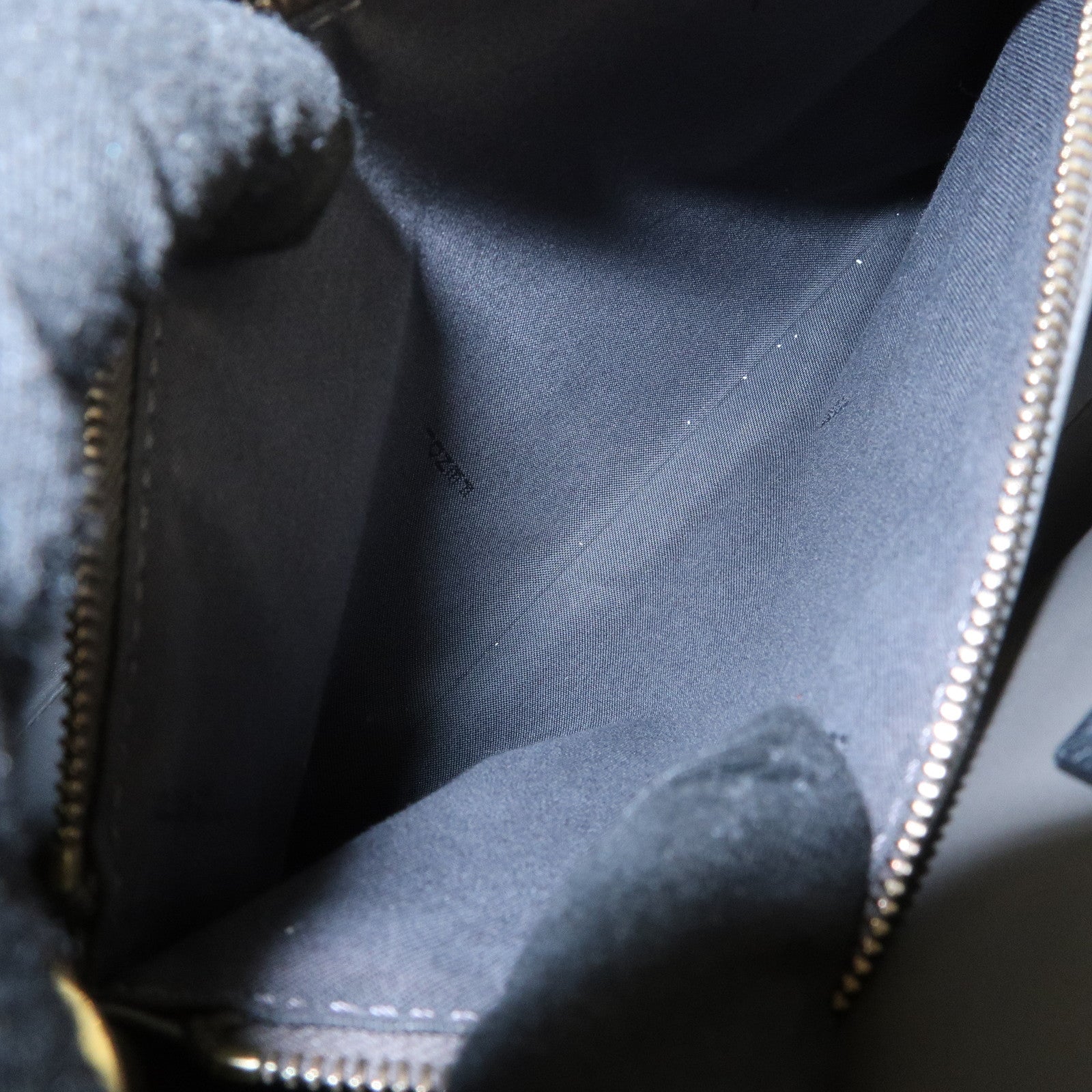 FENDI Petit 2Jours Leather 2Way Bag Hand Bag Black 8BH253