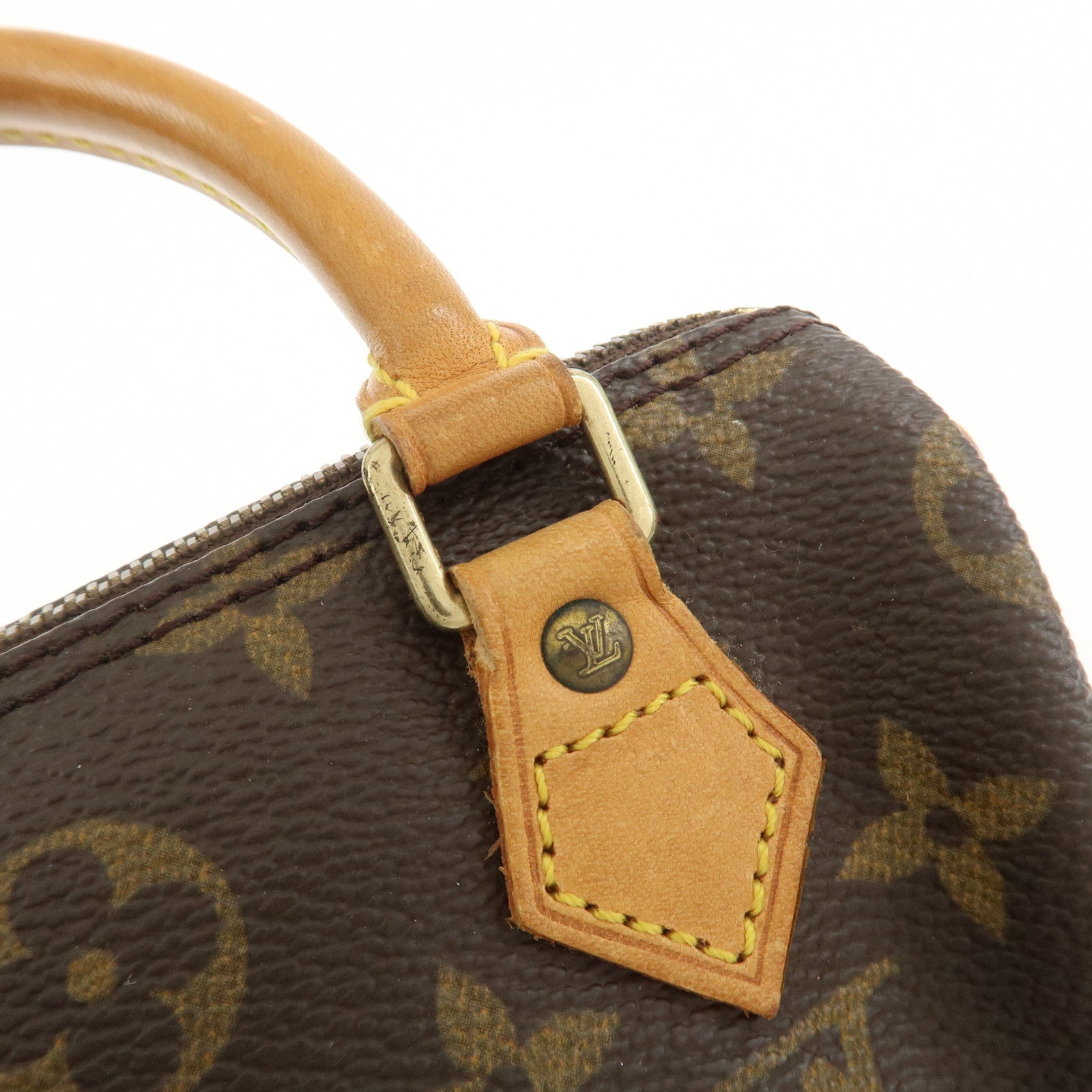 Louis Vuitton Monogram Mini Speedy Hand Bag Boston Bag Brown M41534