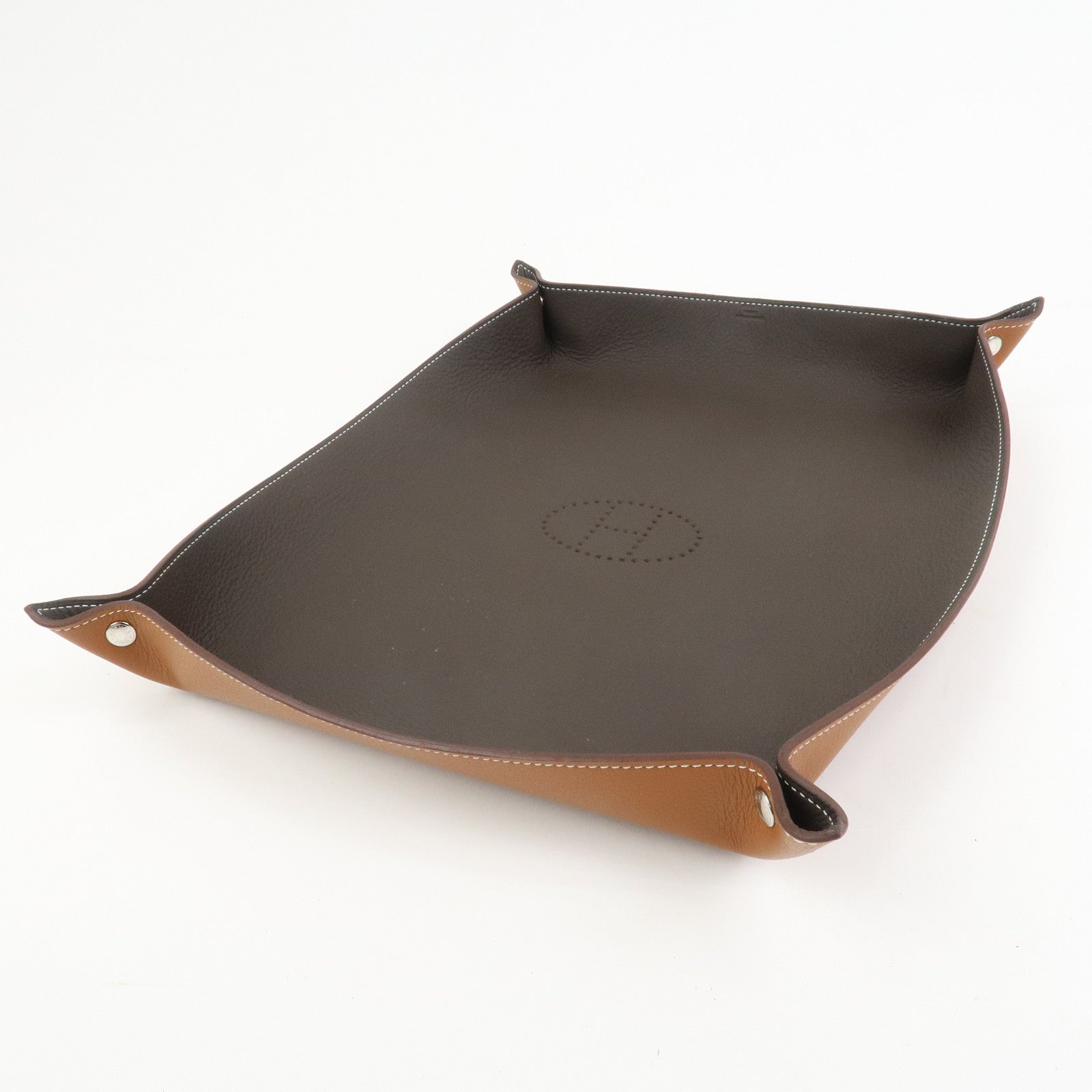 HERMES Mises et Relances Desk Taurillon Leather Mail Tray U Stamped