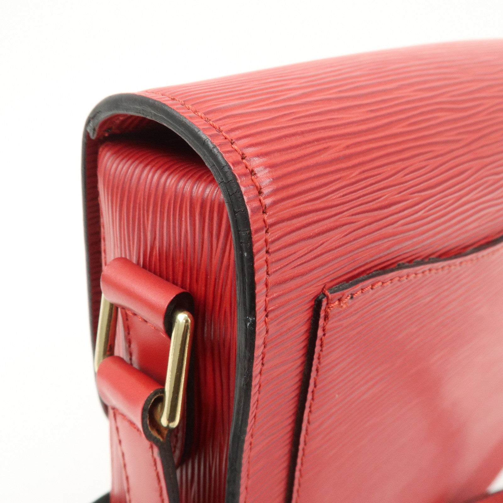 Louis Vuitton Epi Saint Cloud Shoulder Bag Crossbody Bag Red M52197