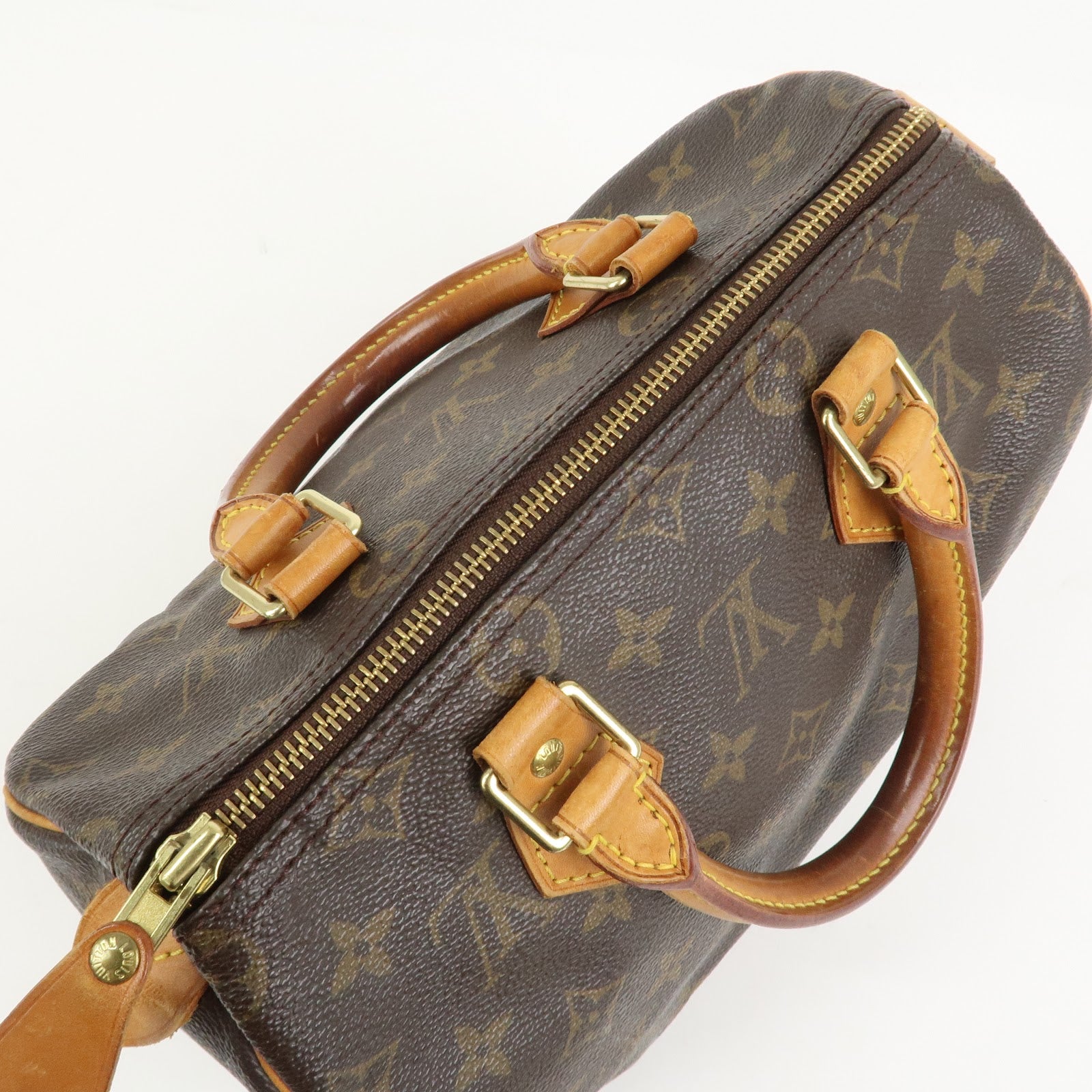 Louis Vuitton Monogram Speedy 25 Boston Bag Hand Bag Brown M41528