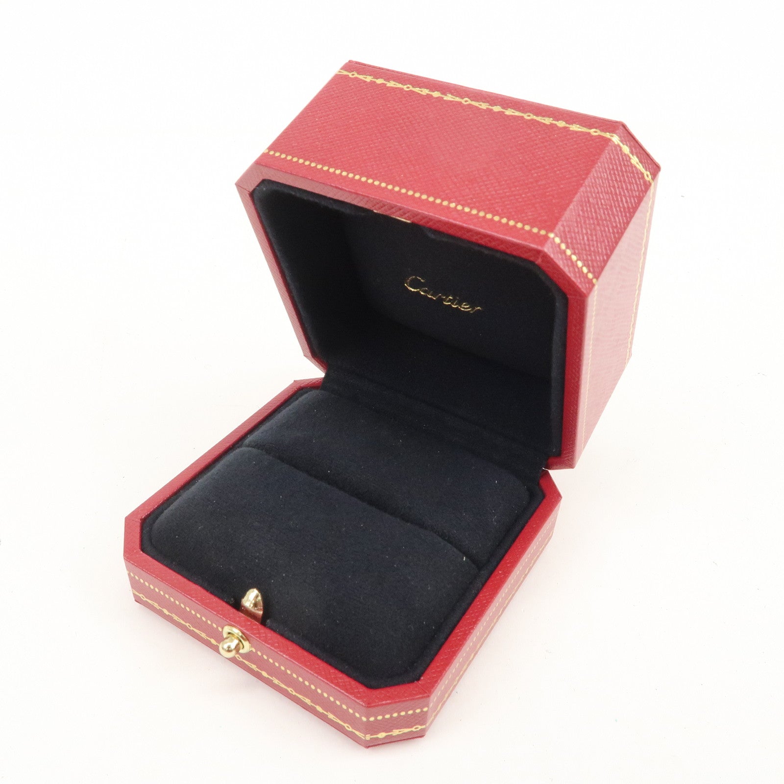 Cartier Set of 5 Jewelry Boxes Ring Boxes Red Gold