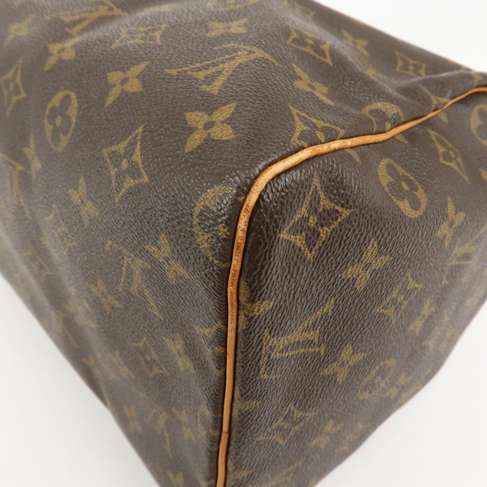 Louis Vuitton Monogram Speedy 40 Hand Bag Boston Bag Brown M41522