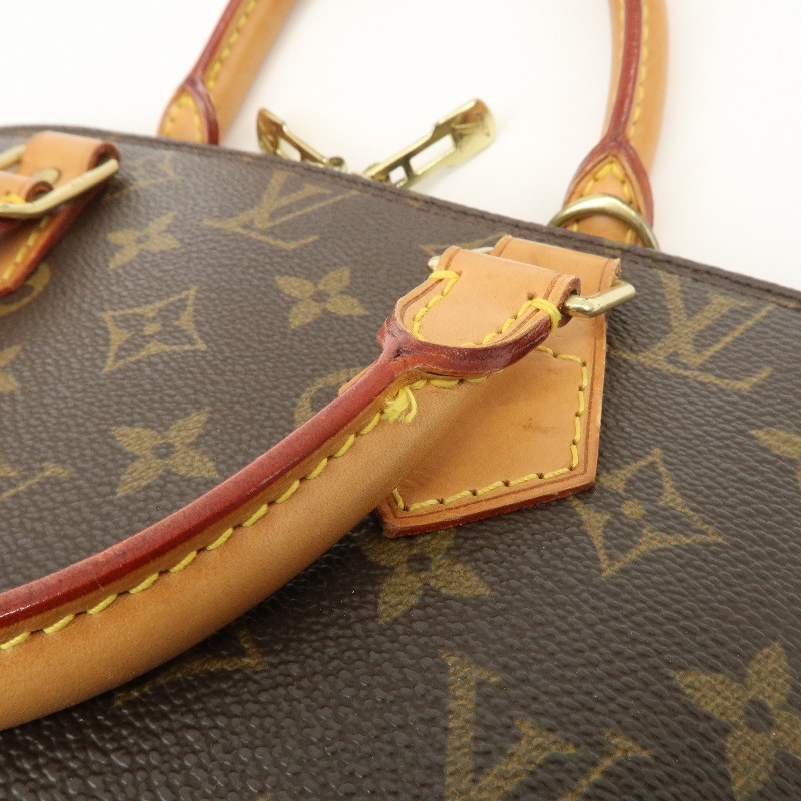 Louis Vuitton Monogram Alma PM Hand Bag Brown M51130 Used