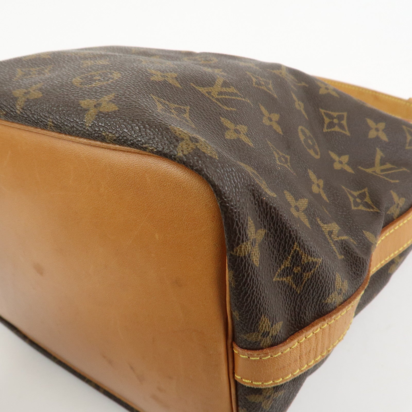 Louis Vuitton Monogram Canvas Petit Noe Shoulder Bag Brown M42226
