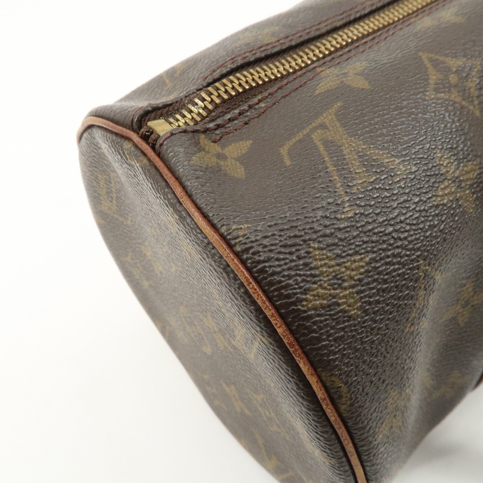 Louis Vuitton Monogram Papillon 30 Old Style Hand Bag Brown M51365
