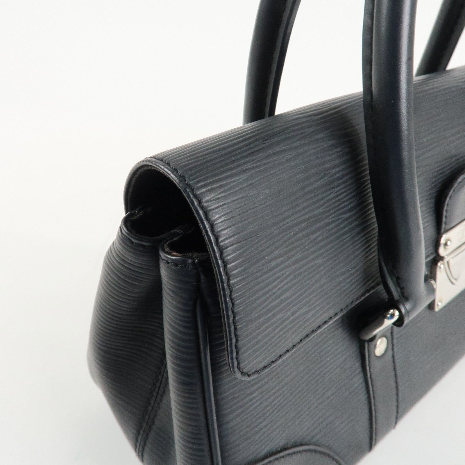 Louis Vuitton Epi Segur PM Hand Bag Noir Black M58822 Used