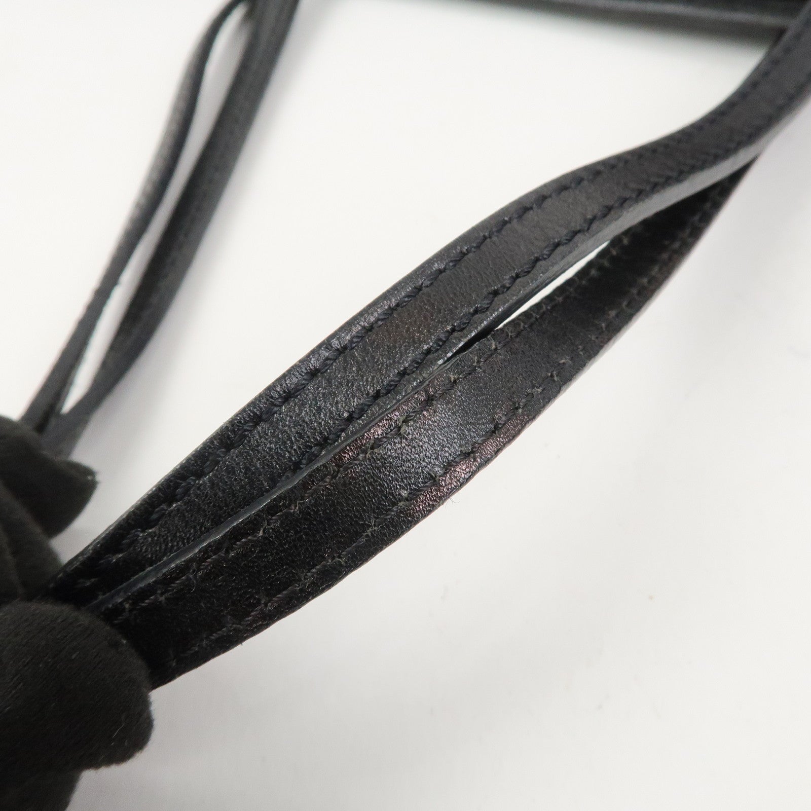 FENDI Zucchino Canvas Leather Tote Bag Hand Bag Brown Black 8BH074