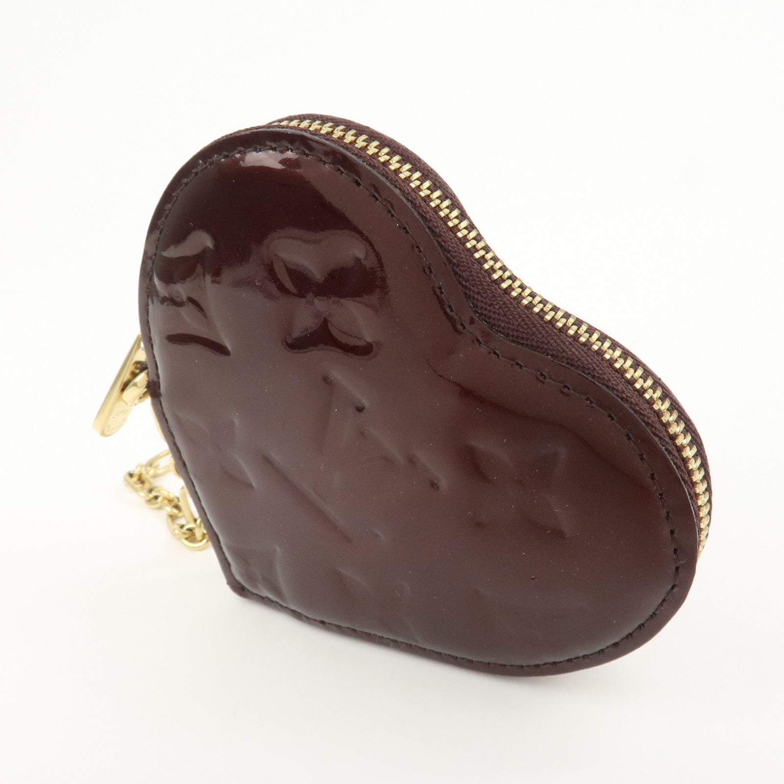 Louis Vuitton Monogram Vernis Porte Monnaie Coeur Coin Case M93561