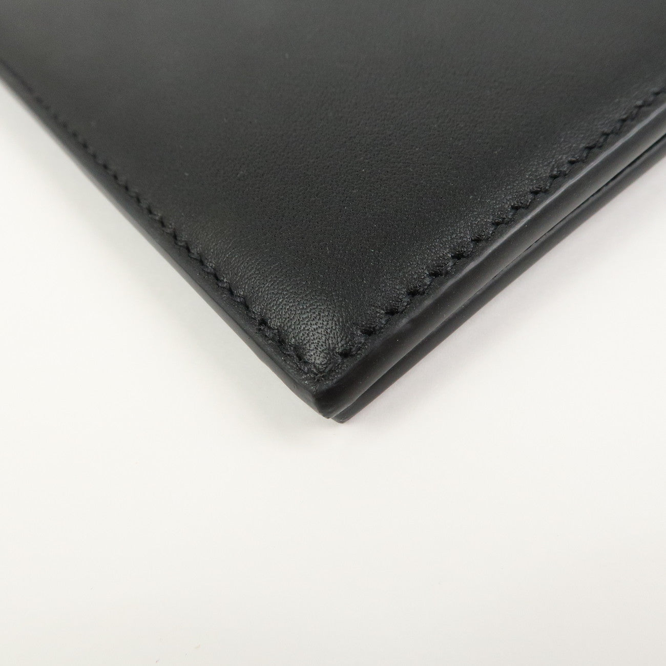 Ferragamo Logo Leather Agenda Planner Cover Black