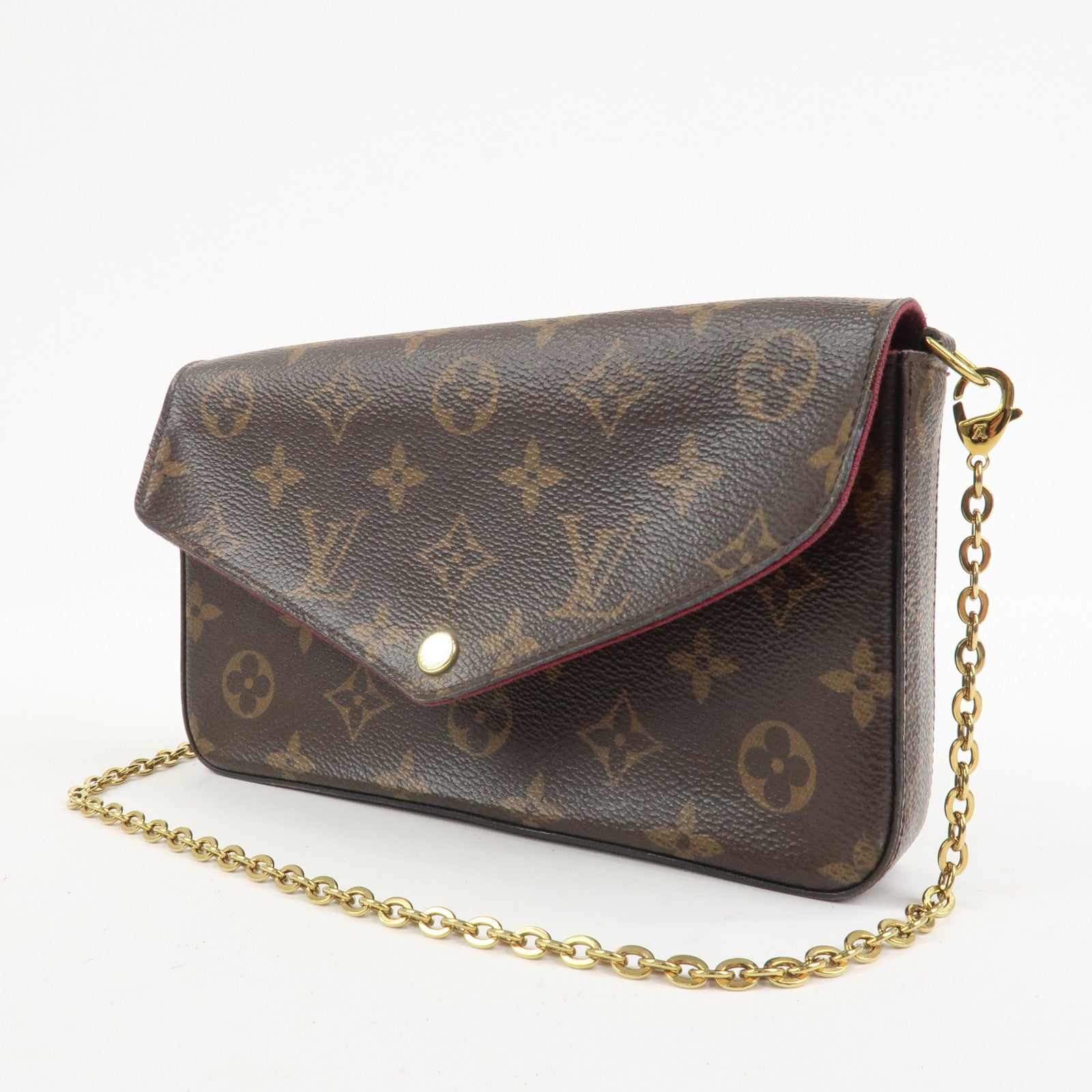 Louis Vuitton Monogram Pochette Felicie Shoulder Bag Brown M61276