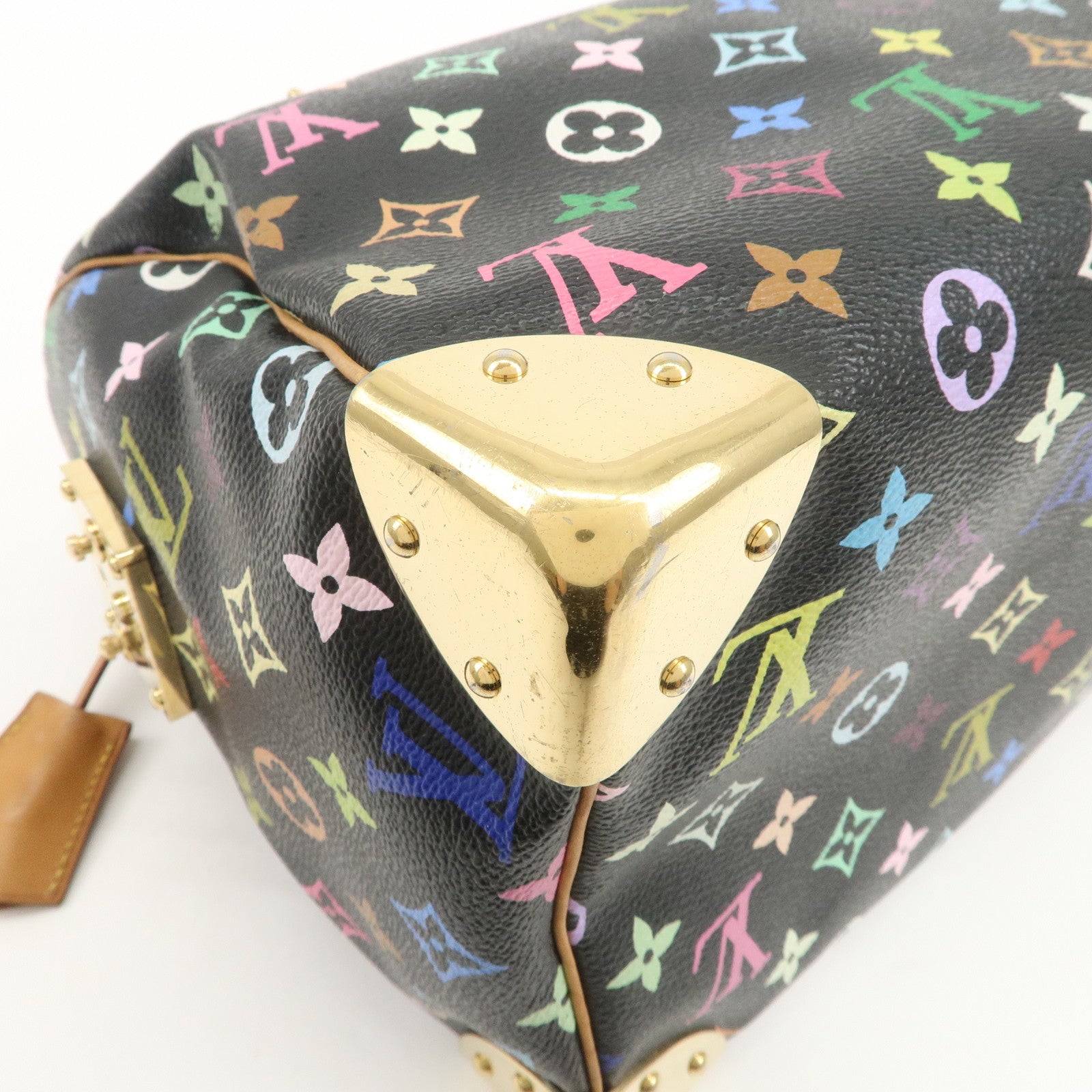 Louis Vuitton Monogram Multicolor Speedy 30 Boston Bag Noir M92642