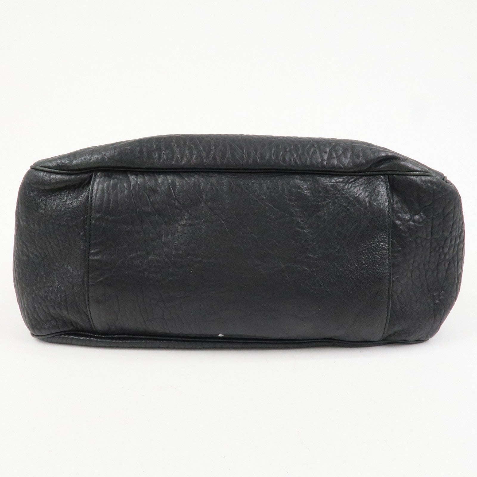 SAINT LAURENT PARIS Leather Shoulder Bag Hand Bag Black 228840