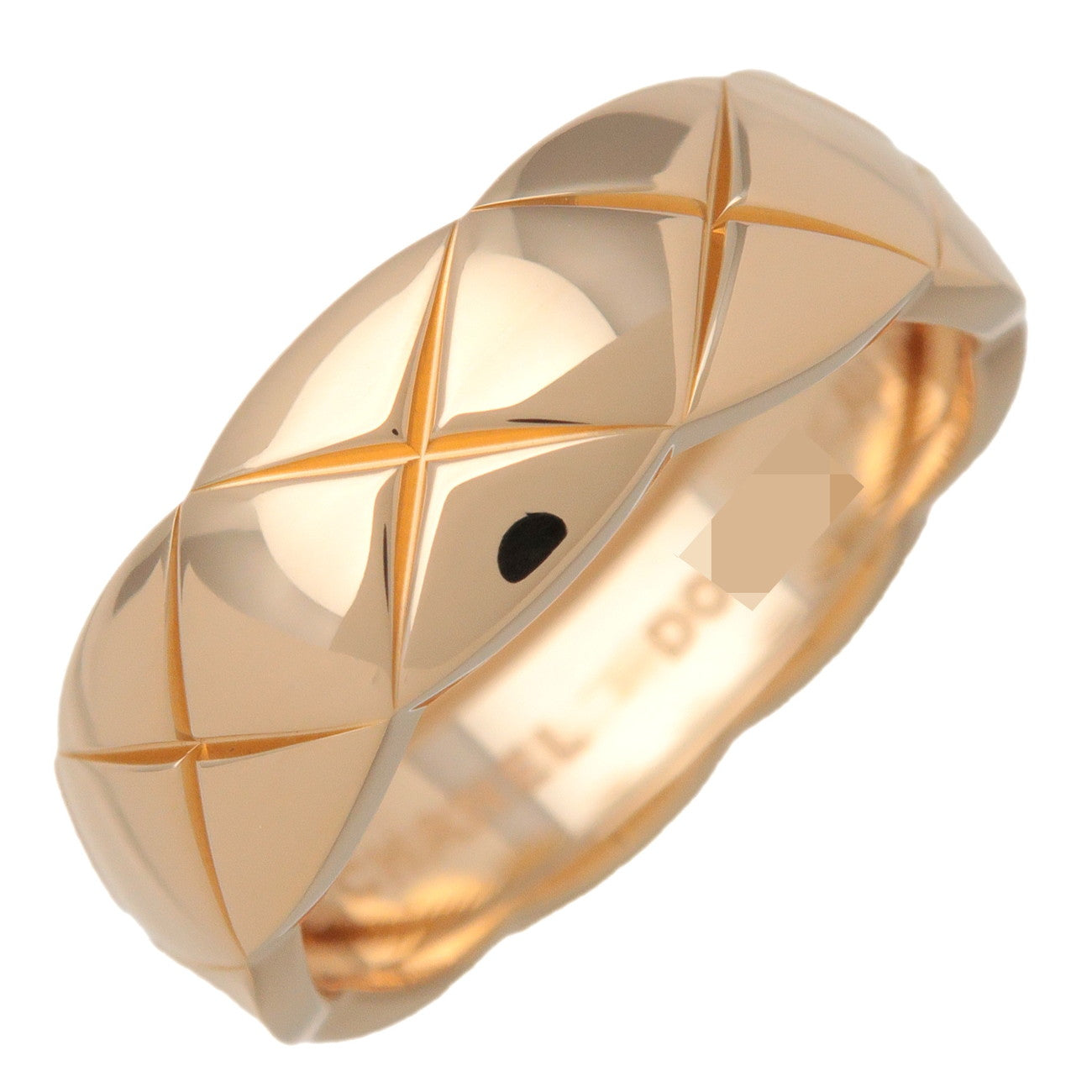 CHANEL COCO Crush Ring Medium 750YG Yellow Gold #56 US7.5 J10571