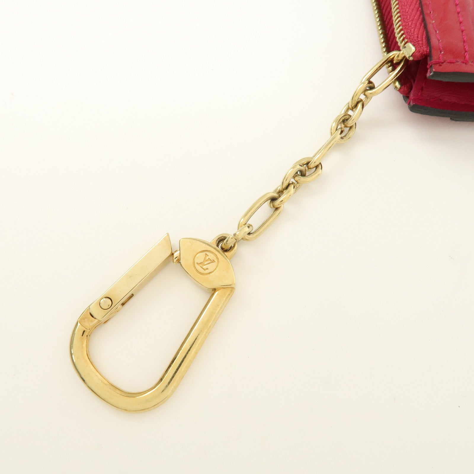 Louis Vuitton Monogram Vernis Pochette Cles NM Rose Indien M61466