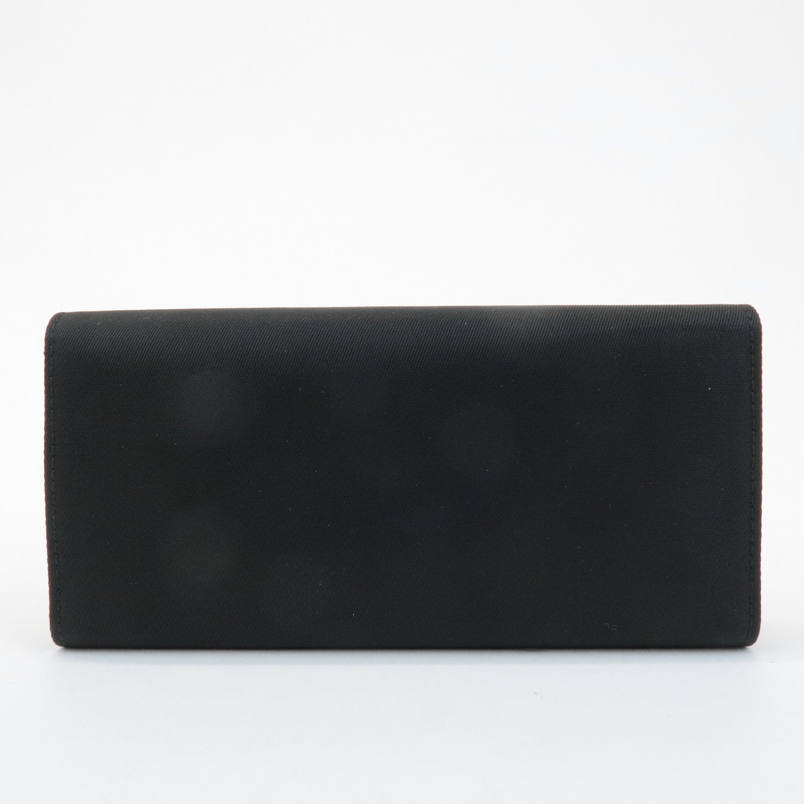 PRADA Triangle Logo Nylon 6 Key Case Key Holder Black M26X Used