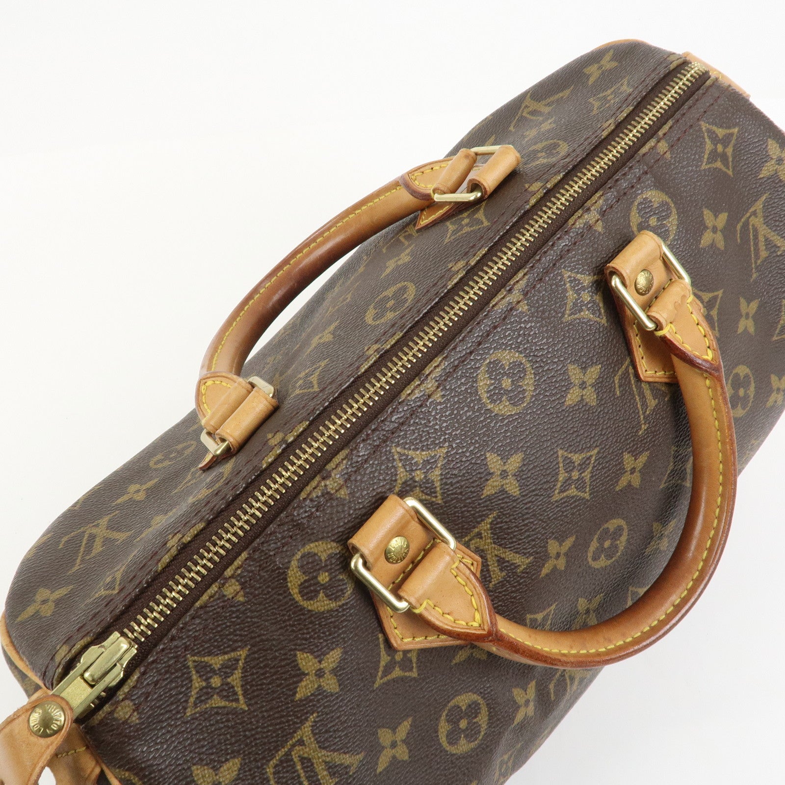 Louis Vuitton Monogram Speedy 30 Boston Bag Hand Bag Brown M41526