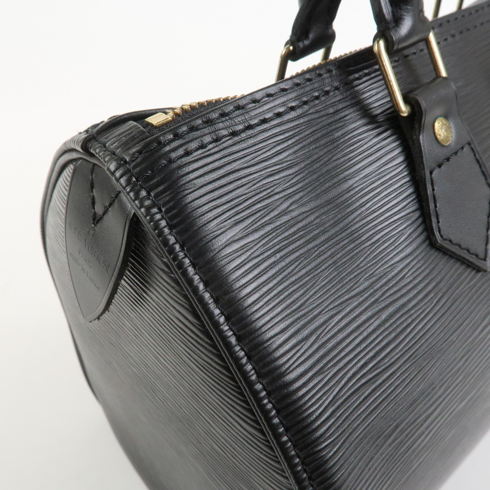 Louis Vuitton Epi Leather Speedy 25 Hand Bag Boston Bag Noir M59032