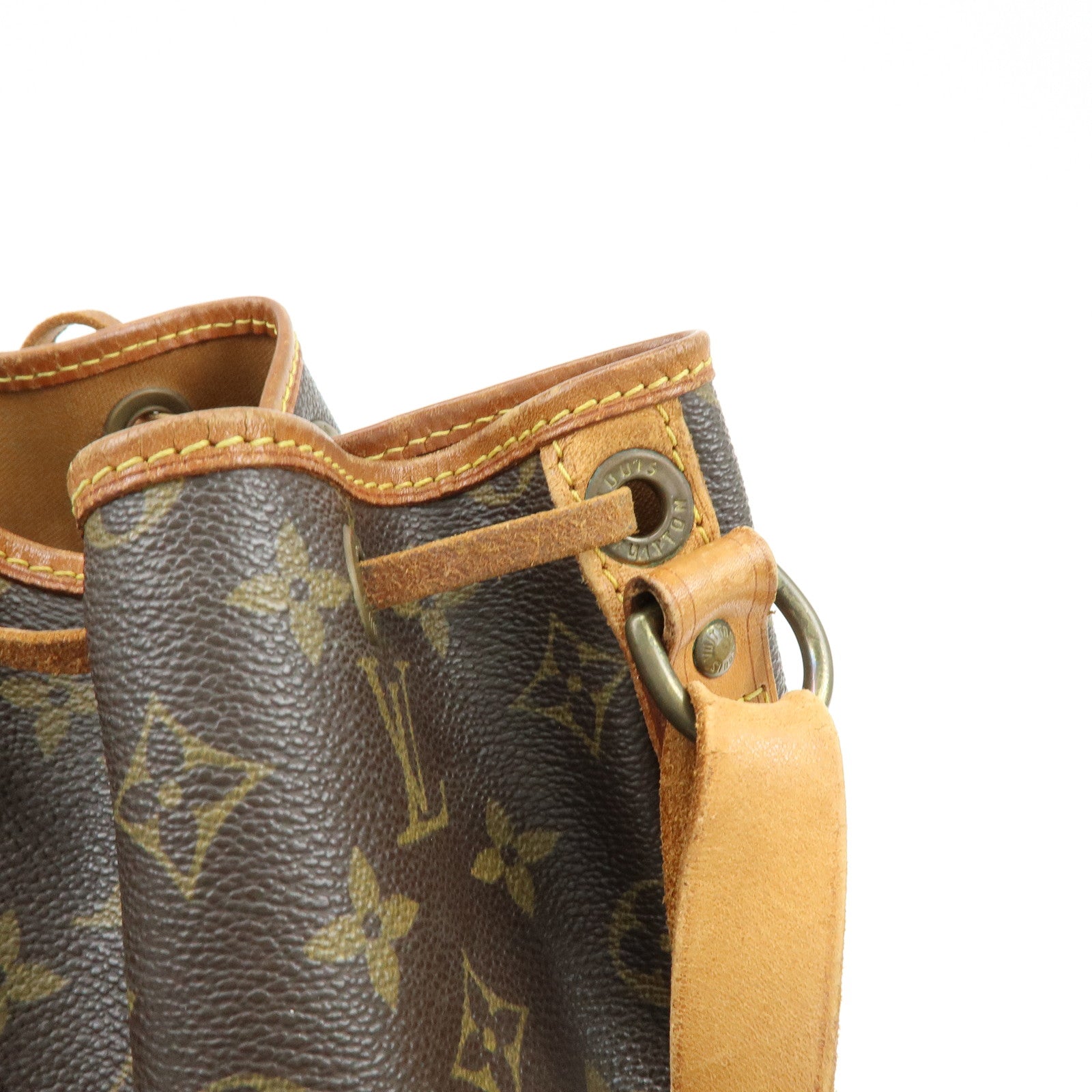 Louis Vuitton Monogram Petit Noe Shoulder Bag Brown M42226