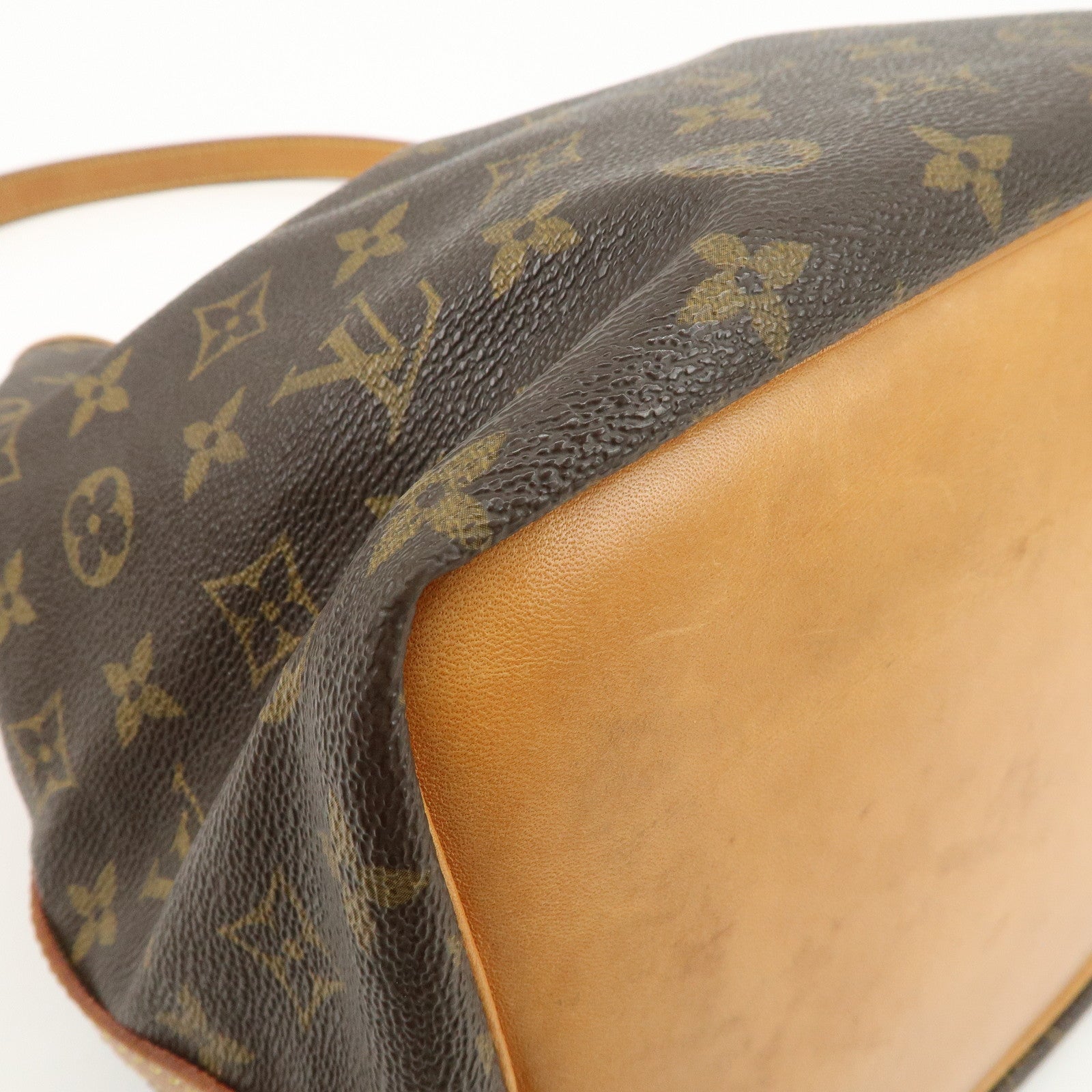 Louis Vuitton Monogram Canvas Petit Noe Shoulder Bag Brown M42226