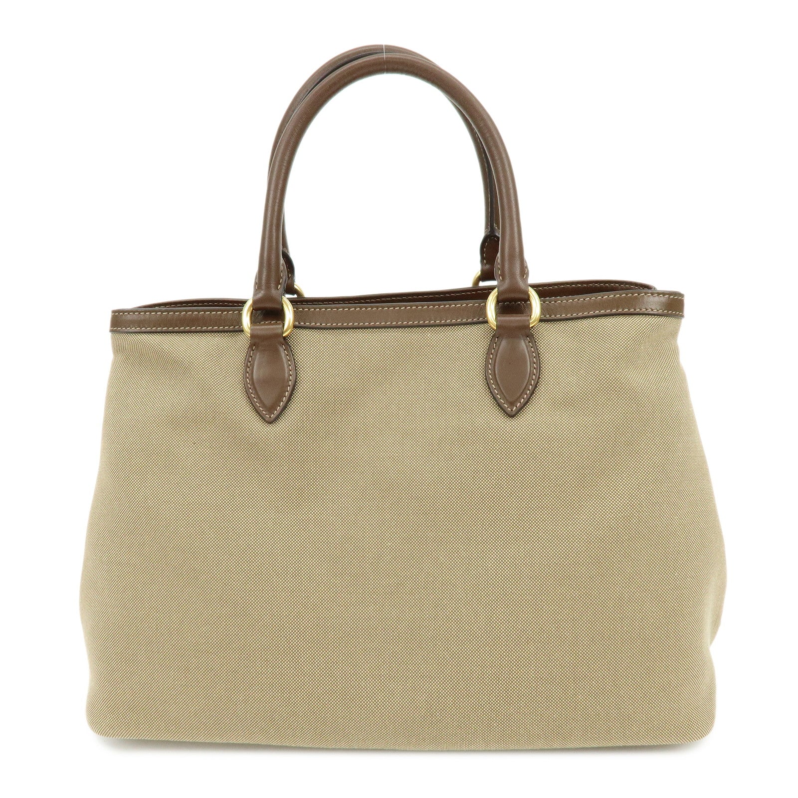 PRADA Triangle Logo Jacquard Leather 2Way Hand Shoulder Bag 1BA579