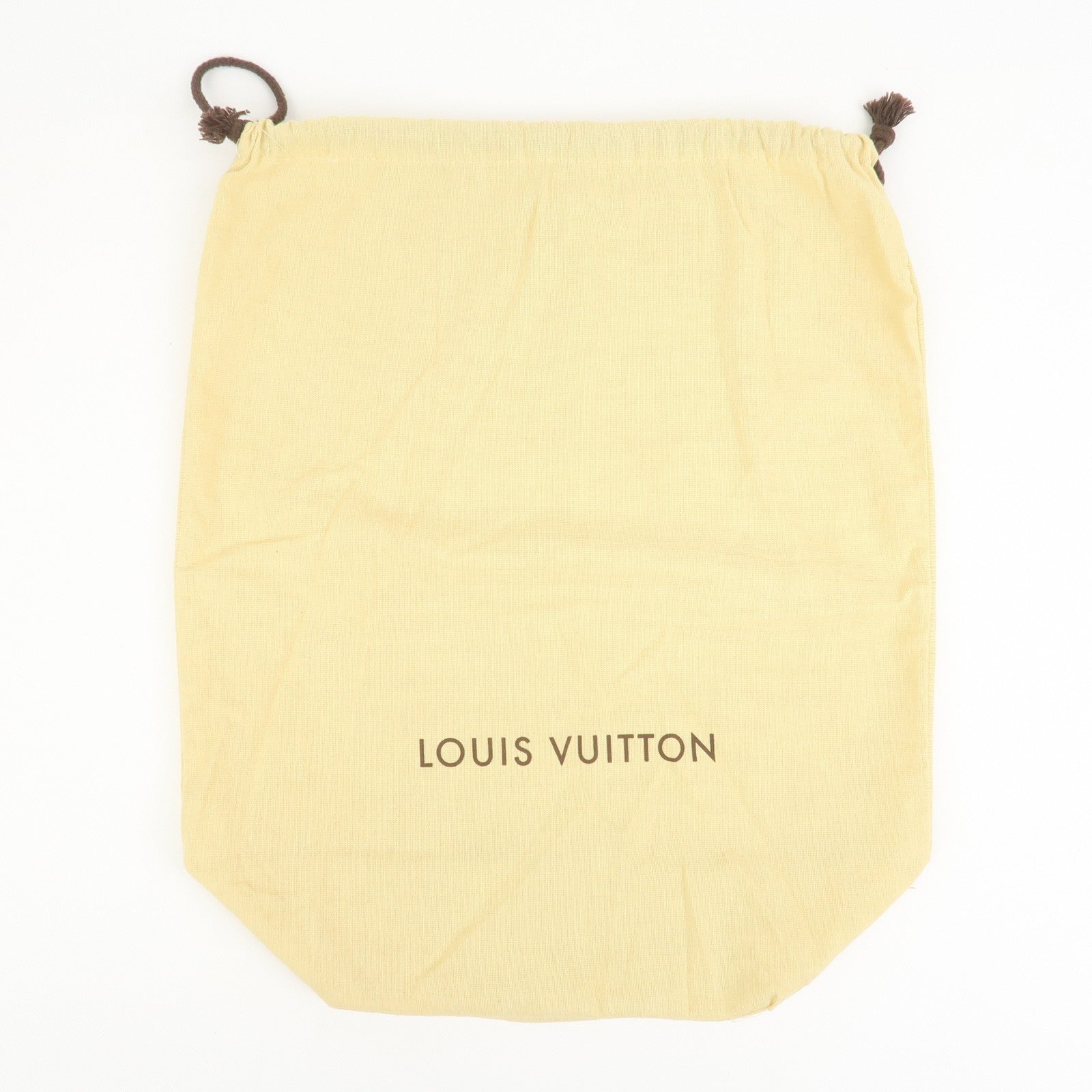 Louis Vuitton Set of 17 Dust Bag Storage Bag Flap Drawstring Beige
