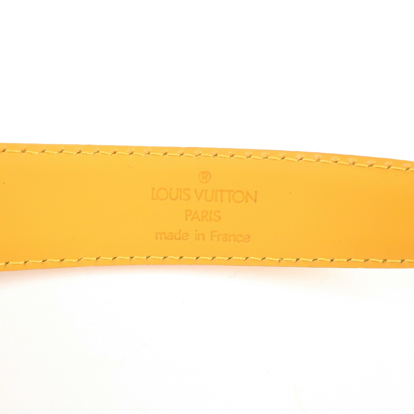 Louis Vuitton Epi Leather Ceinture Belt Tassili Yellow R10051