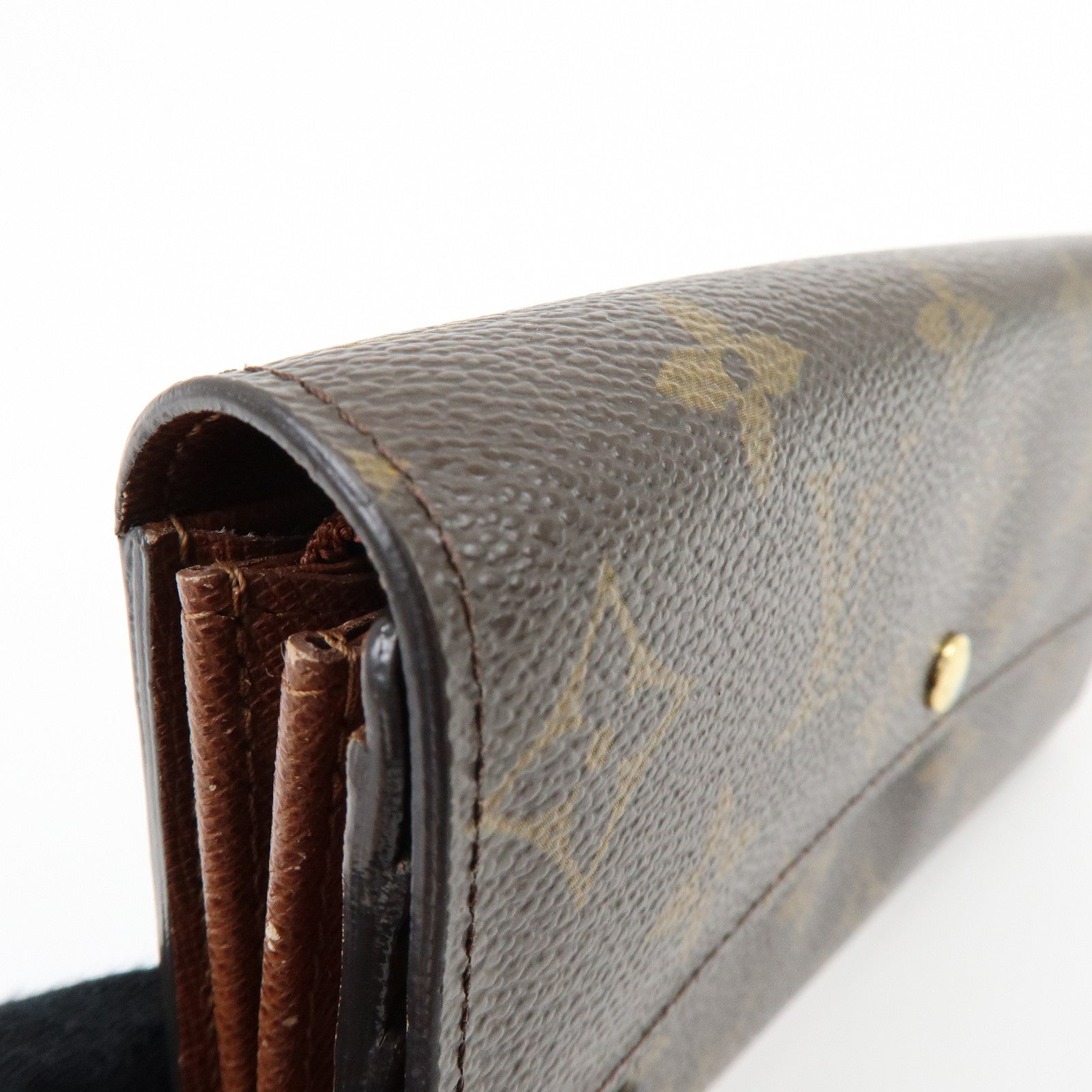 Louis Vuitton Monogram Portefeuille Sarah Long Wallet Brown M61734