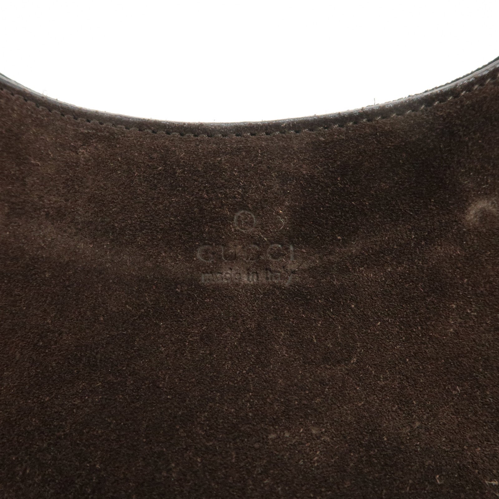 GUCCI Bamboo Suede Leather Shoulder Bag Hand Bag Brown 001 3739