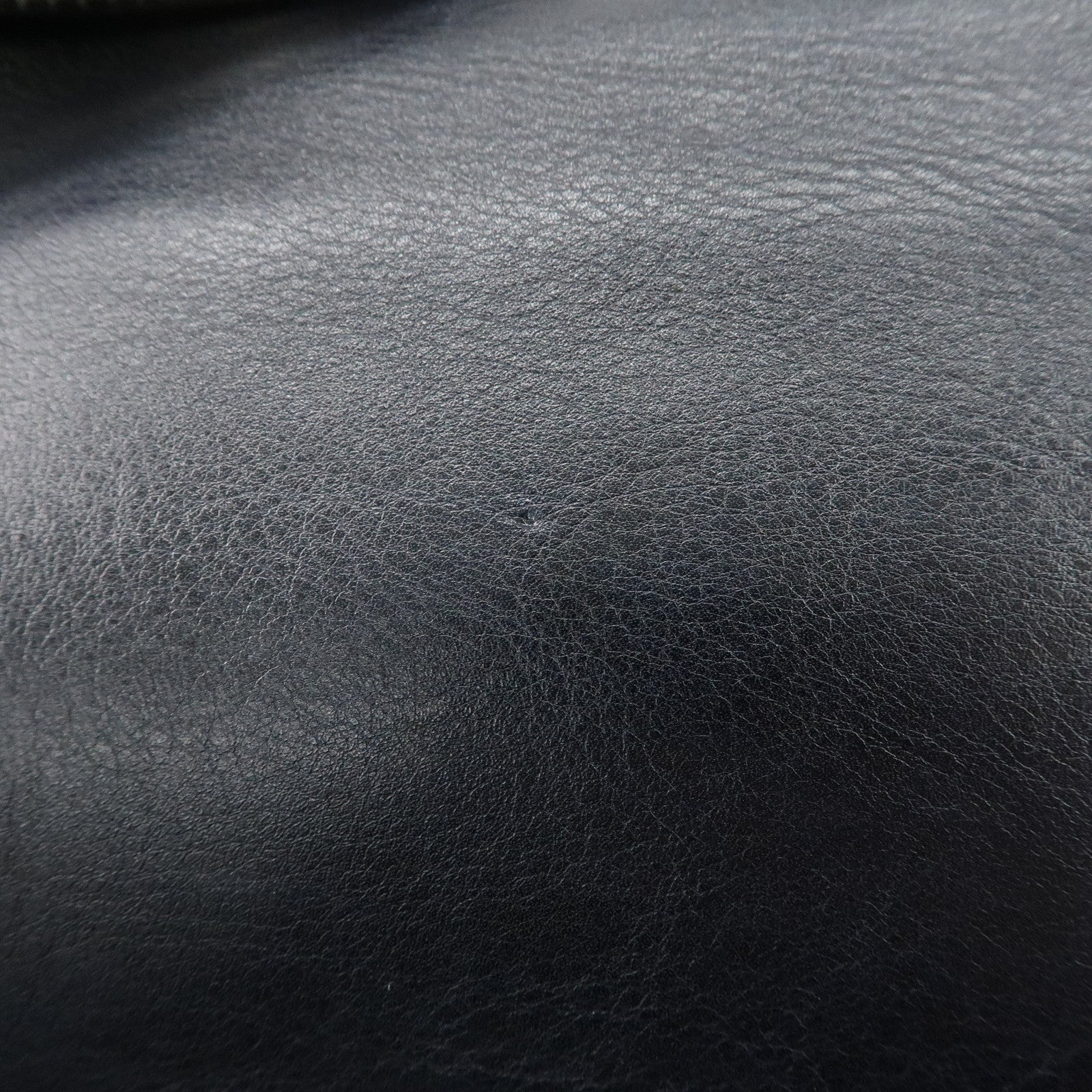 GUCCI Sherry Leather One Shoulder Bag Hand Bag Dark Navy Gold Hardware Used