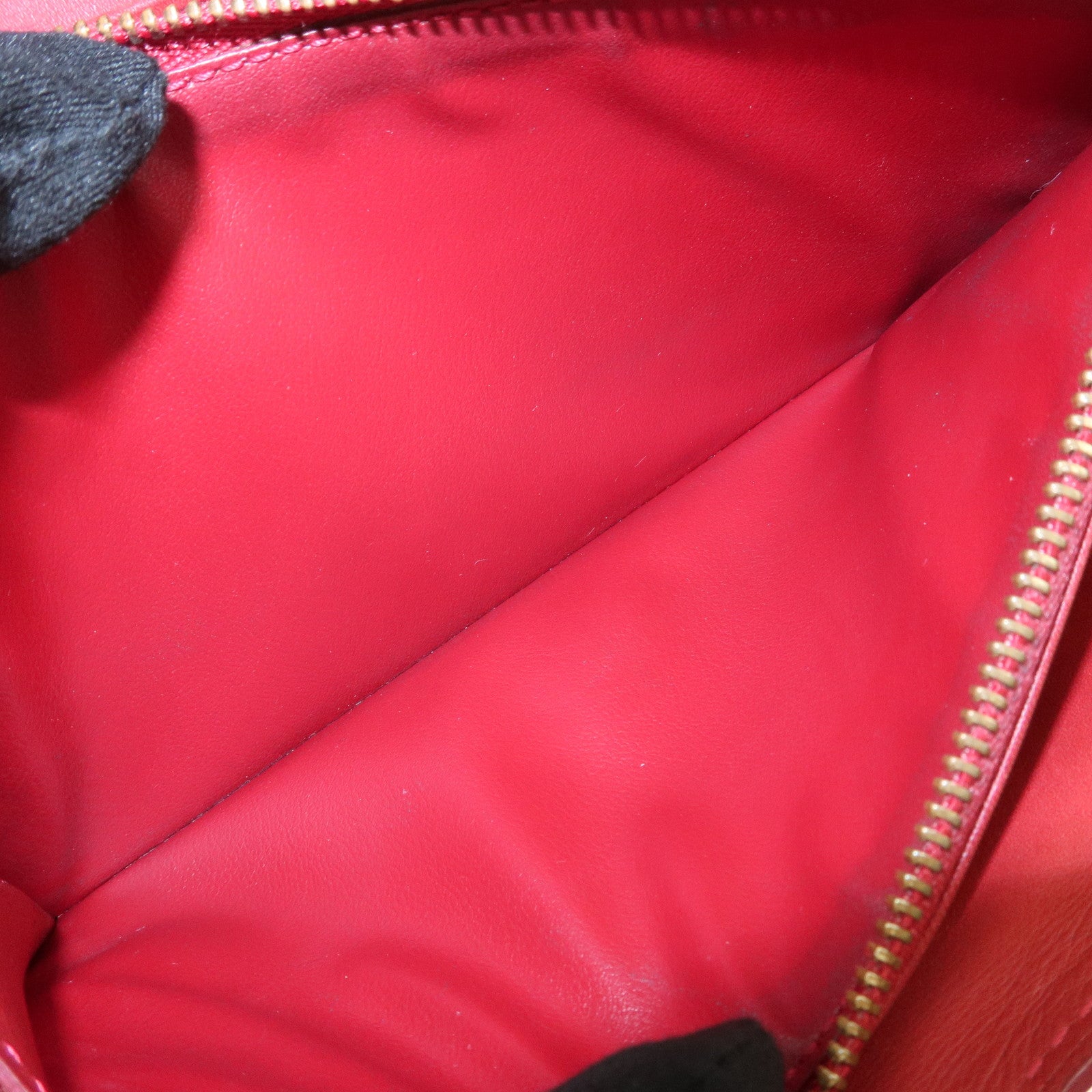 Louis Vuitton Monogram Vernis Set of 2 Long Wallet Red Pink Used