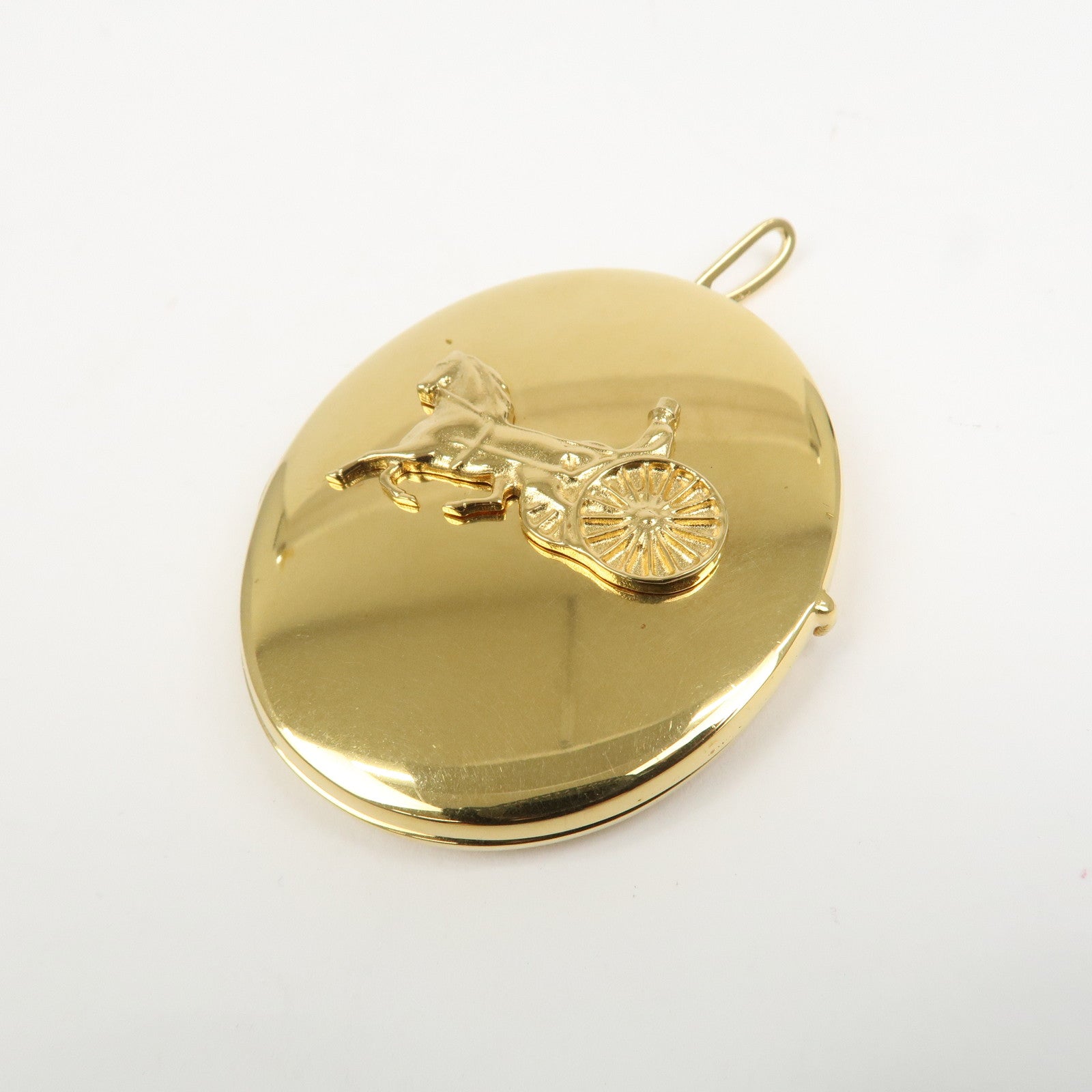 CELINE Metal Sulky Box Pendant Charm Pendant Top Gold