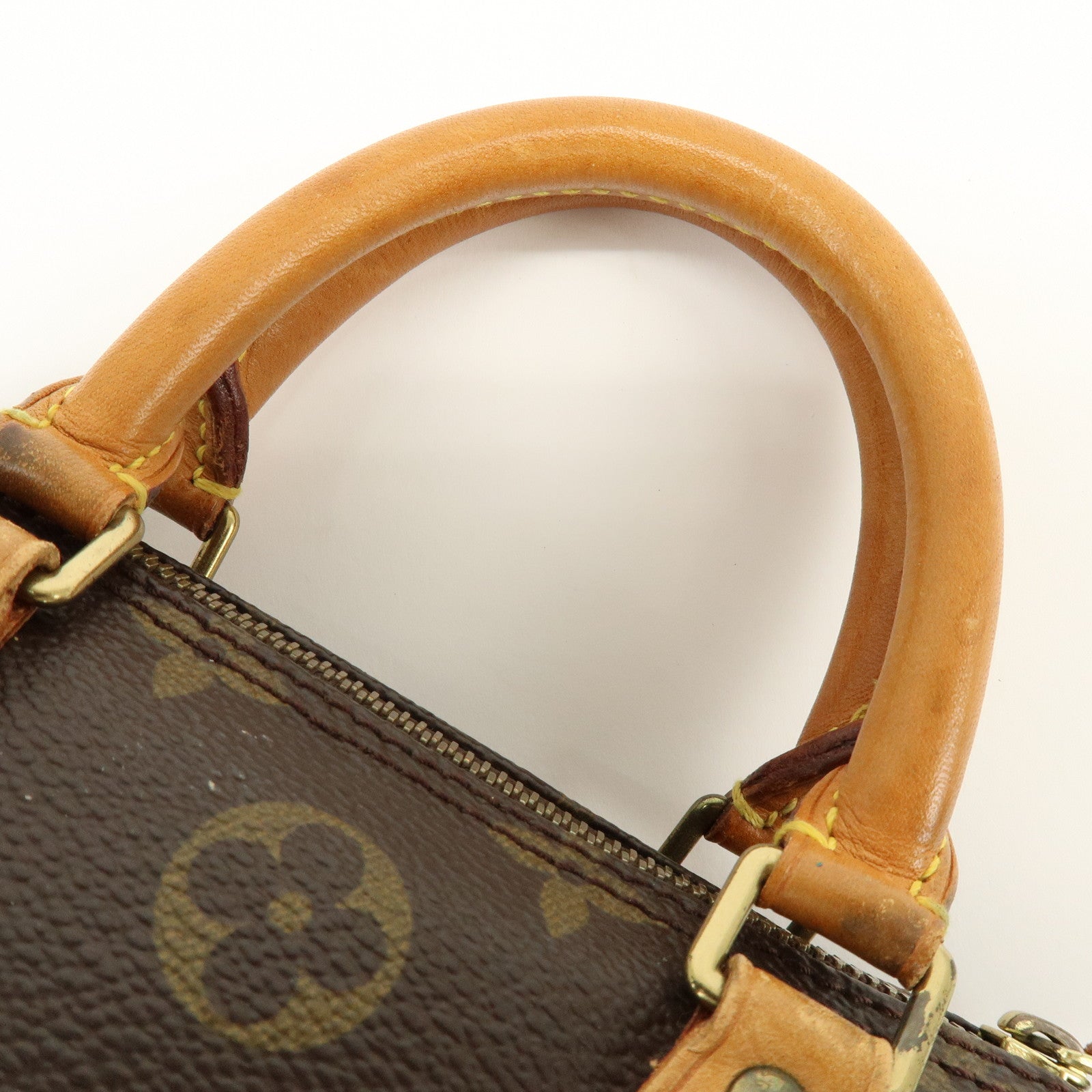 Louis Vuitton Monogram Mini Speedy Hand Bag Brown M41534