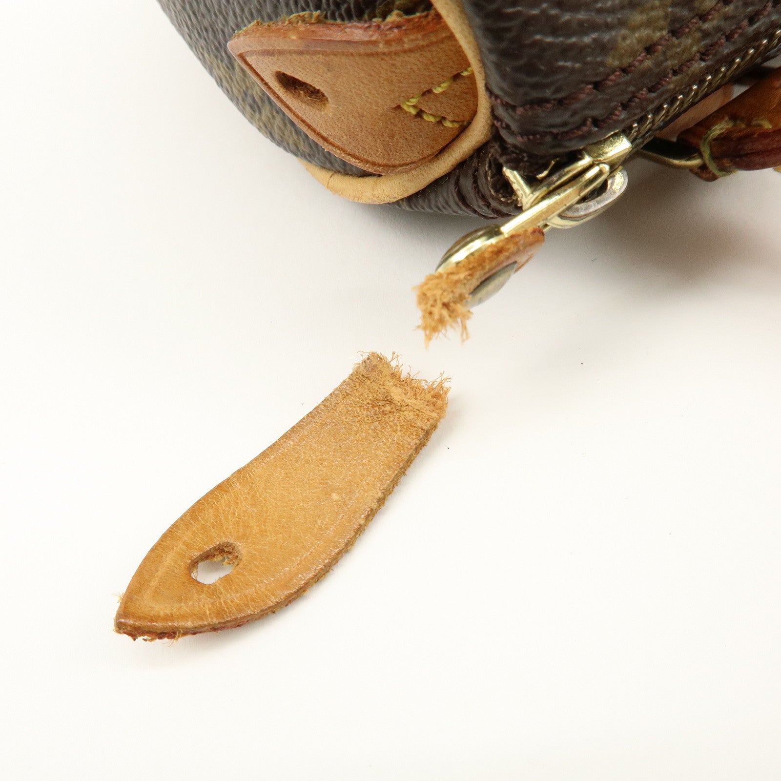 Louis Vuitton Monogram Mini Speedy Hand Bag Brown M41534