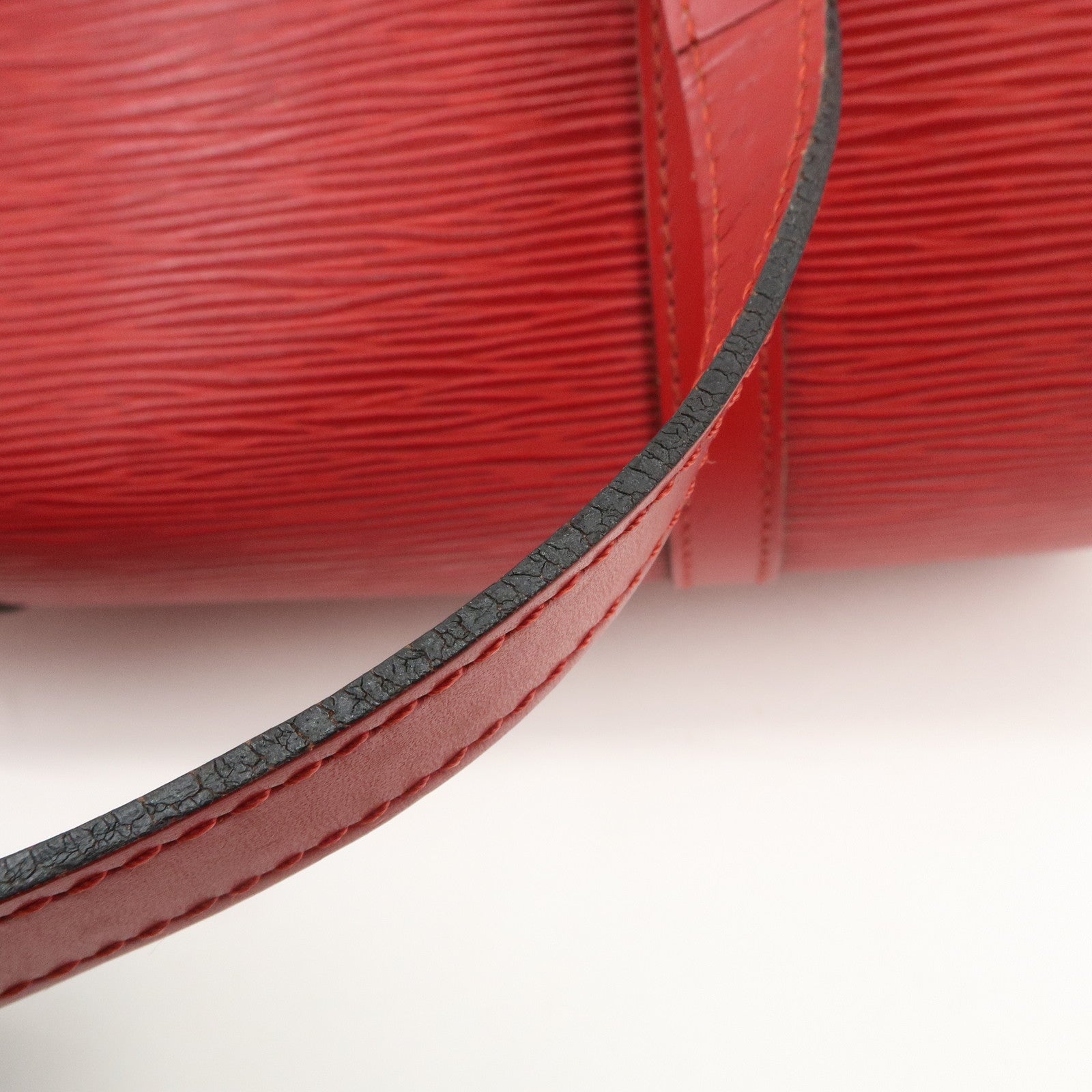 Louis Vuitton Epi Soufflot Hand Bag Castillian Red M52227
