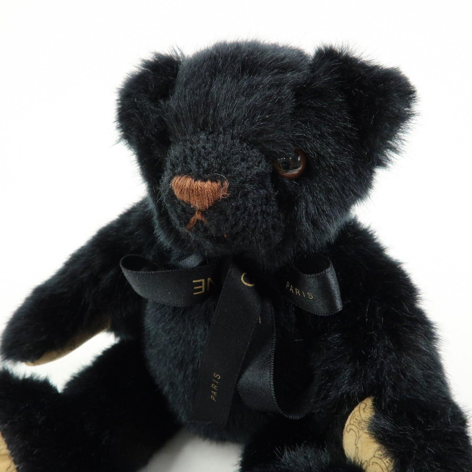 CELINE Macadam Teddy Bear Polyester Stuffed Animal Black