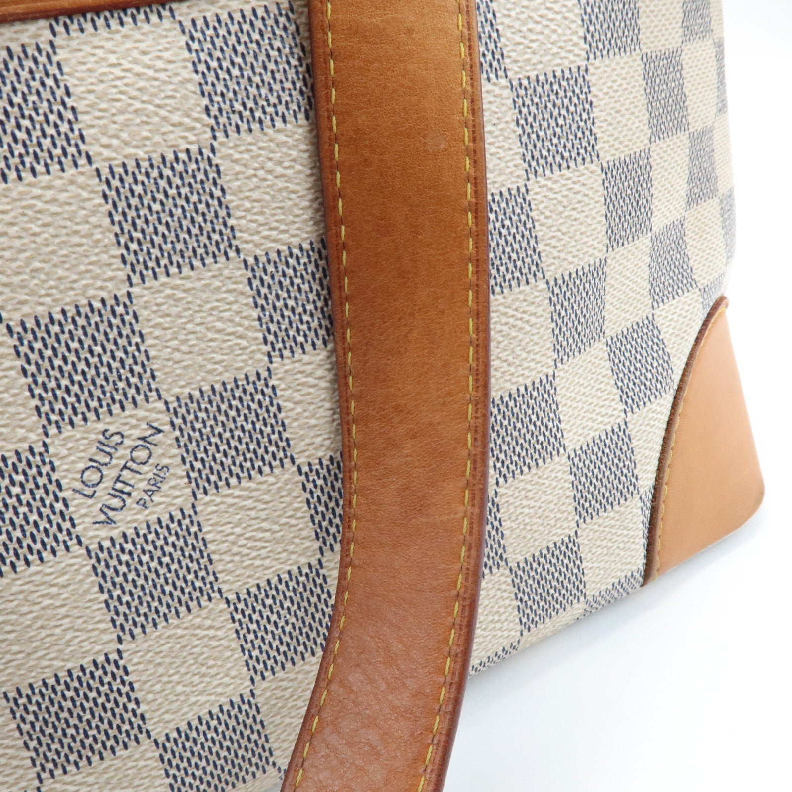 Louis Vuitton Damier Azur Hampstead PM Hand Bag Shoulder Bag N51207