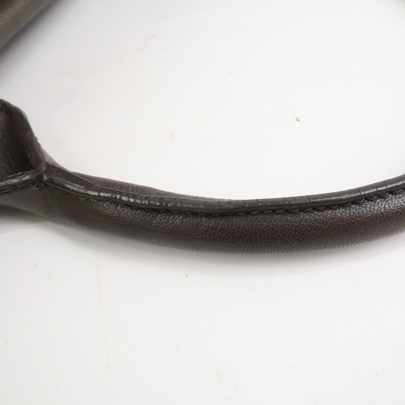 SAINT LAURENT PARIS Muse Leather Shoulder Bag Hand Bag Gray 168269