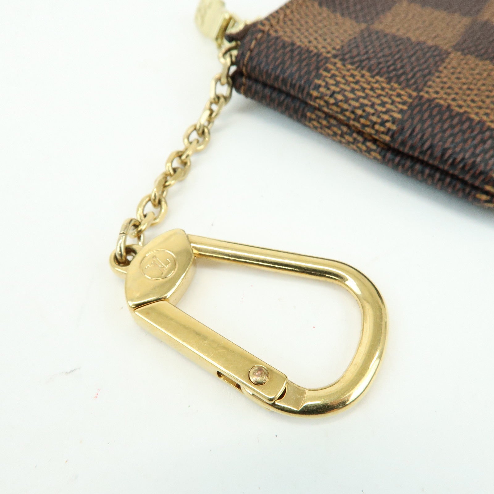 Louis Vuitton Damier Canvas Pochette Cles Damier Ebene N62658