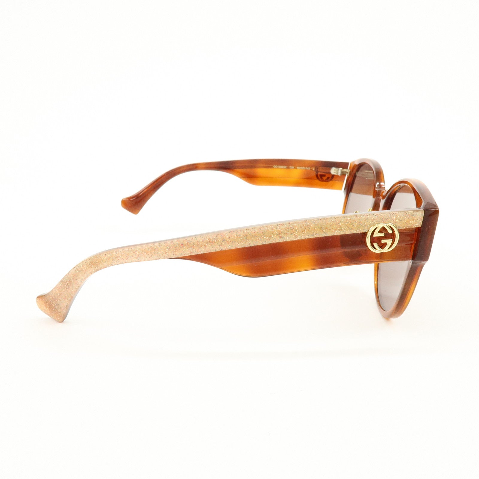 GUCCI Interlocking G Plastic Sunglasses Brown GG1304SK 56□20 145