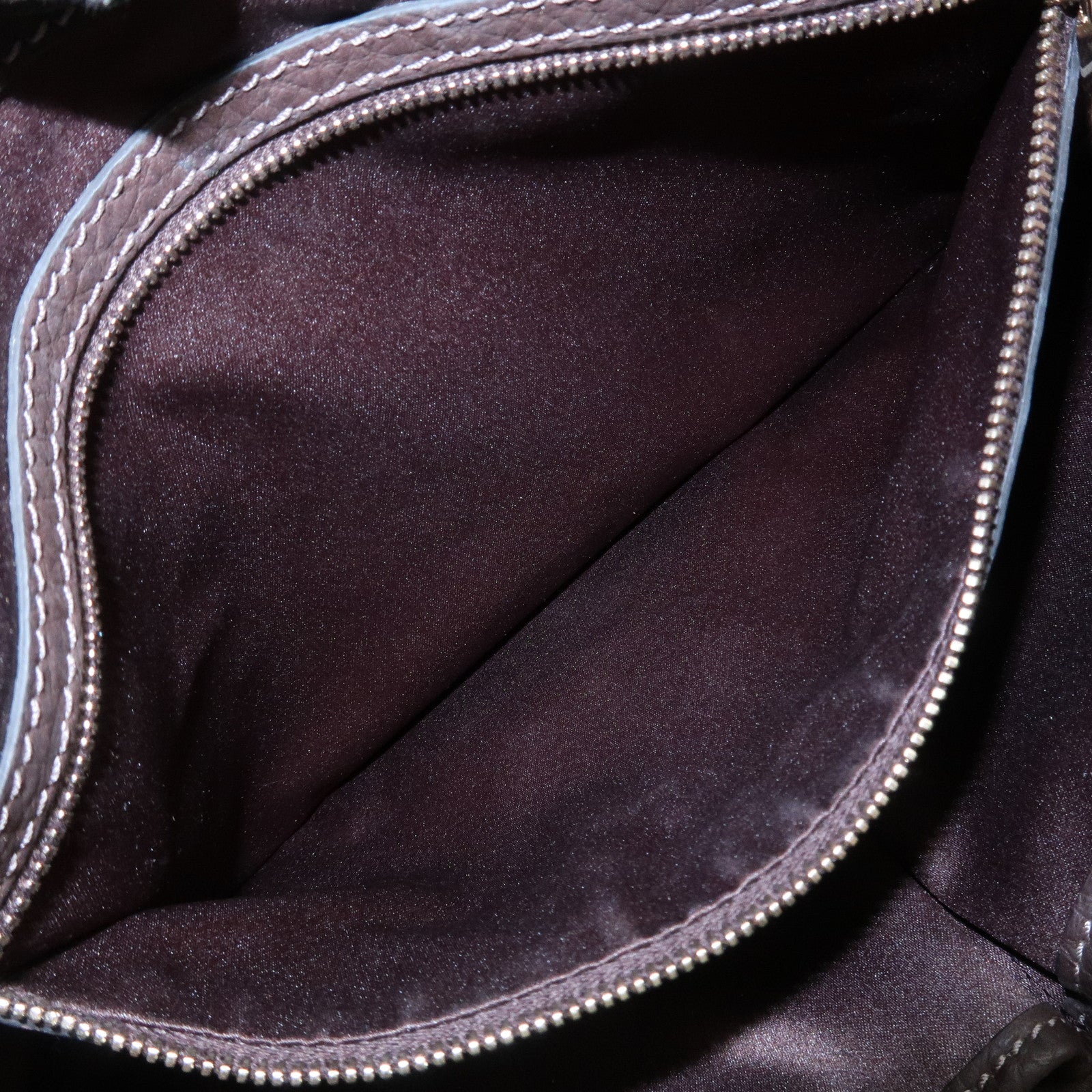 TOD'S Logo Leather Shoulder Bag Hand Bag Brown