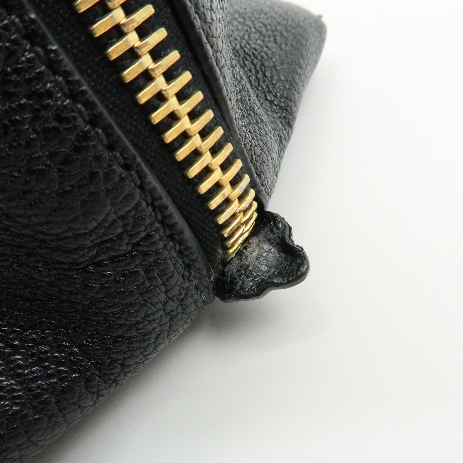 MIU MIU Leather 2Way Bag Hand Bag Shoulder Crossbody Bag Black